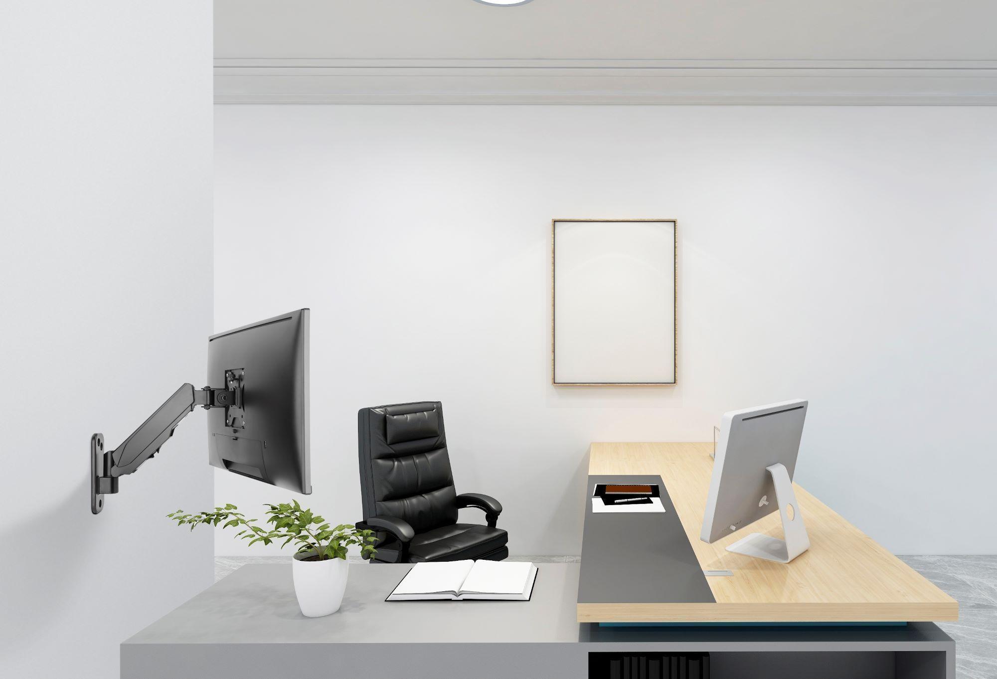 Soporte de Pared para Monitor  17"~27"  9kg  360° Resorte a Gas  Sbrm714  Brasforma-7