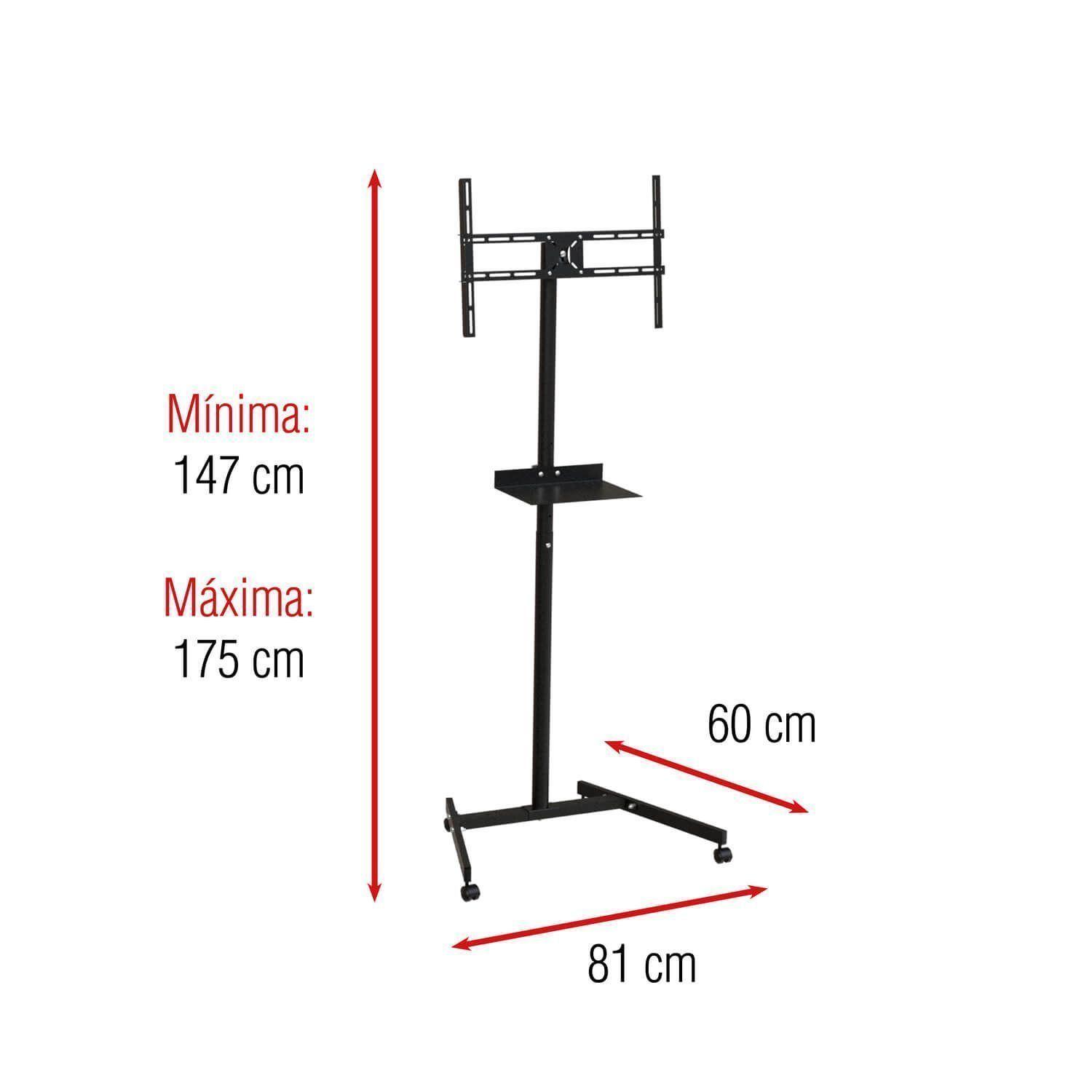Pedestal Rack para TV de 10" a 70" Inclinable  35kg  SBRR10 - BRASFORMA-5