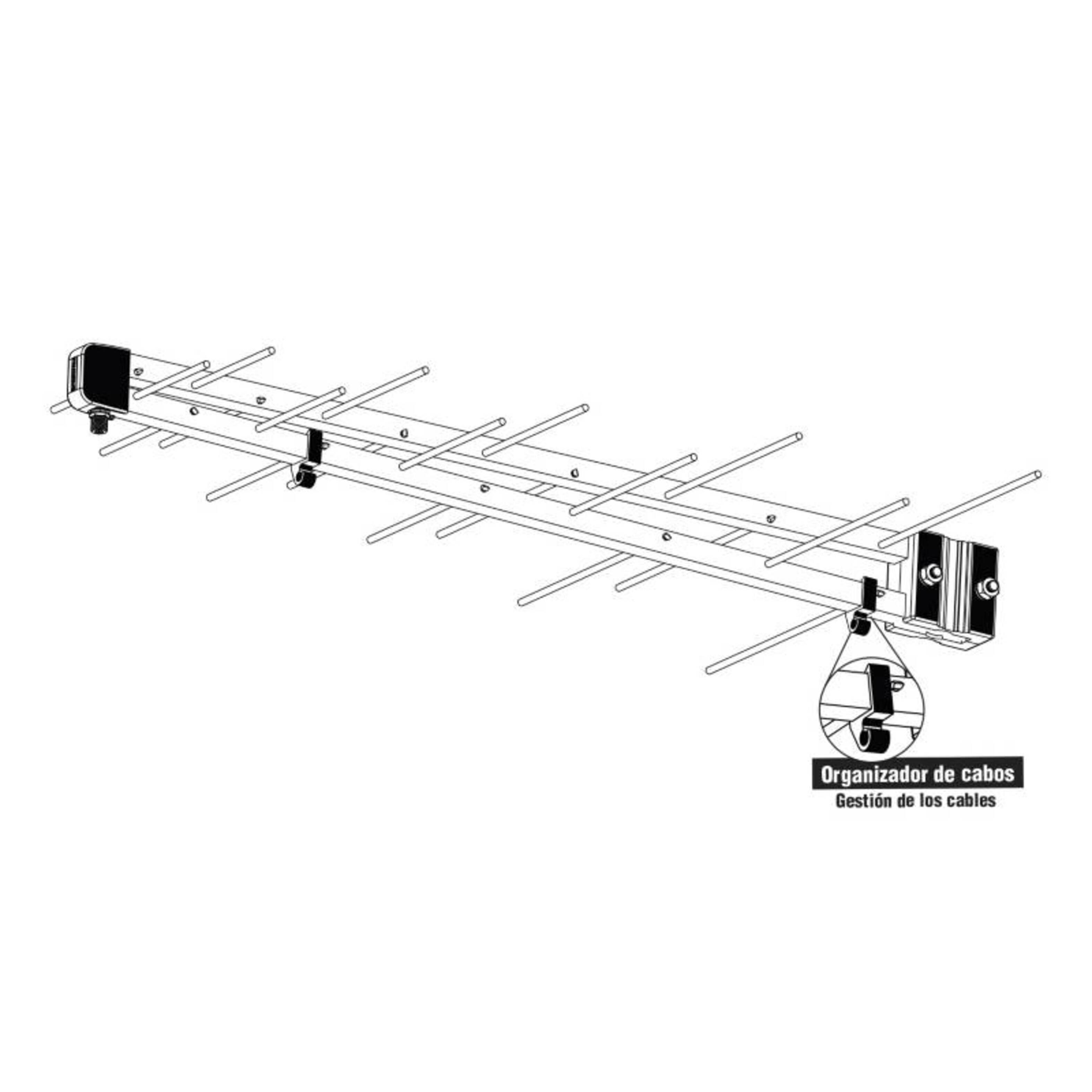 Antena Externa HD 17dbi  + Mastil + 16m de Cable de Regalo-3