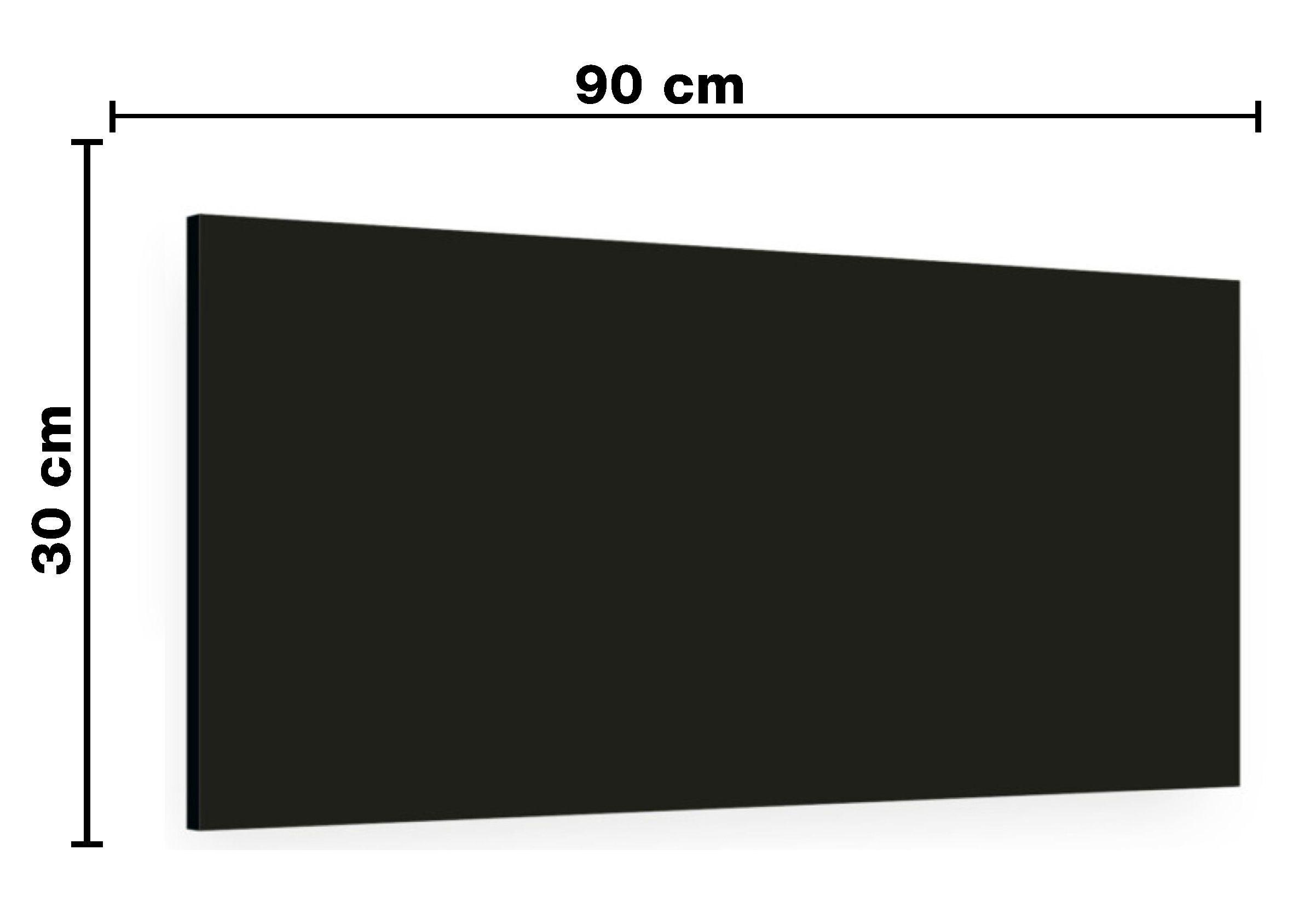 Repisa + 2 Soportes 90×30x1,5cm NEGRO-2
