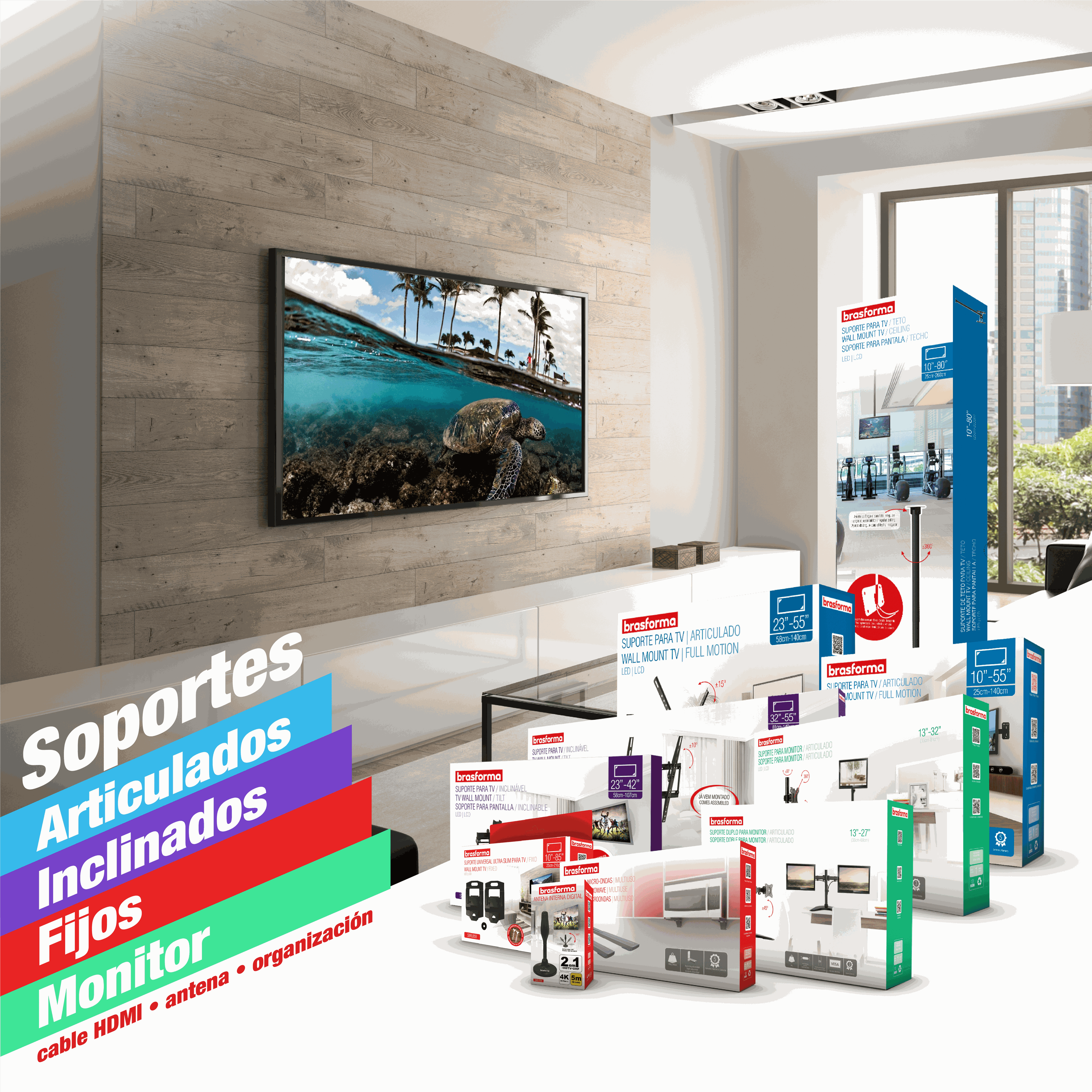 Repisa + 2 Soportes 90×30x1,5cm NEGRO-3