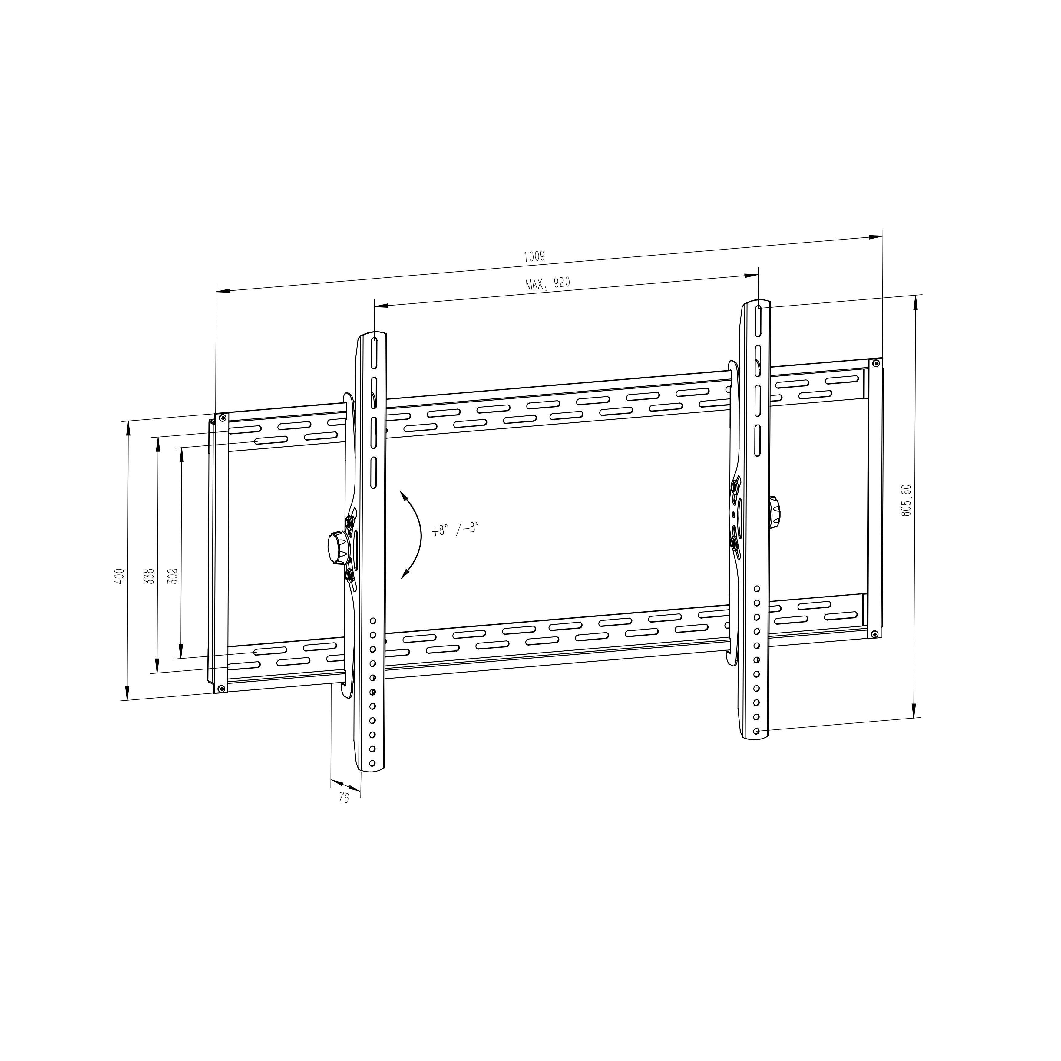 Soporte Tv  Inclinable Para Carga Pesada 60  A 100  -  100kg-3