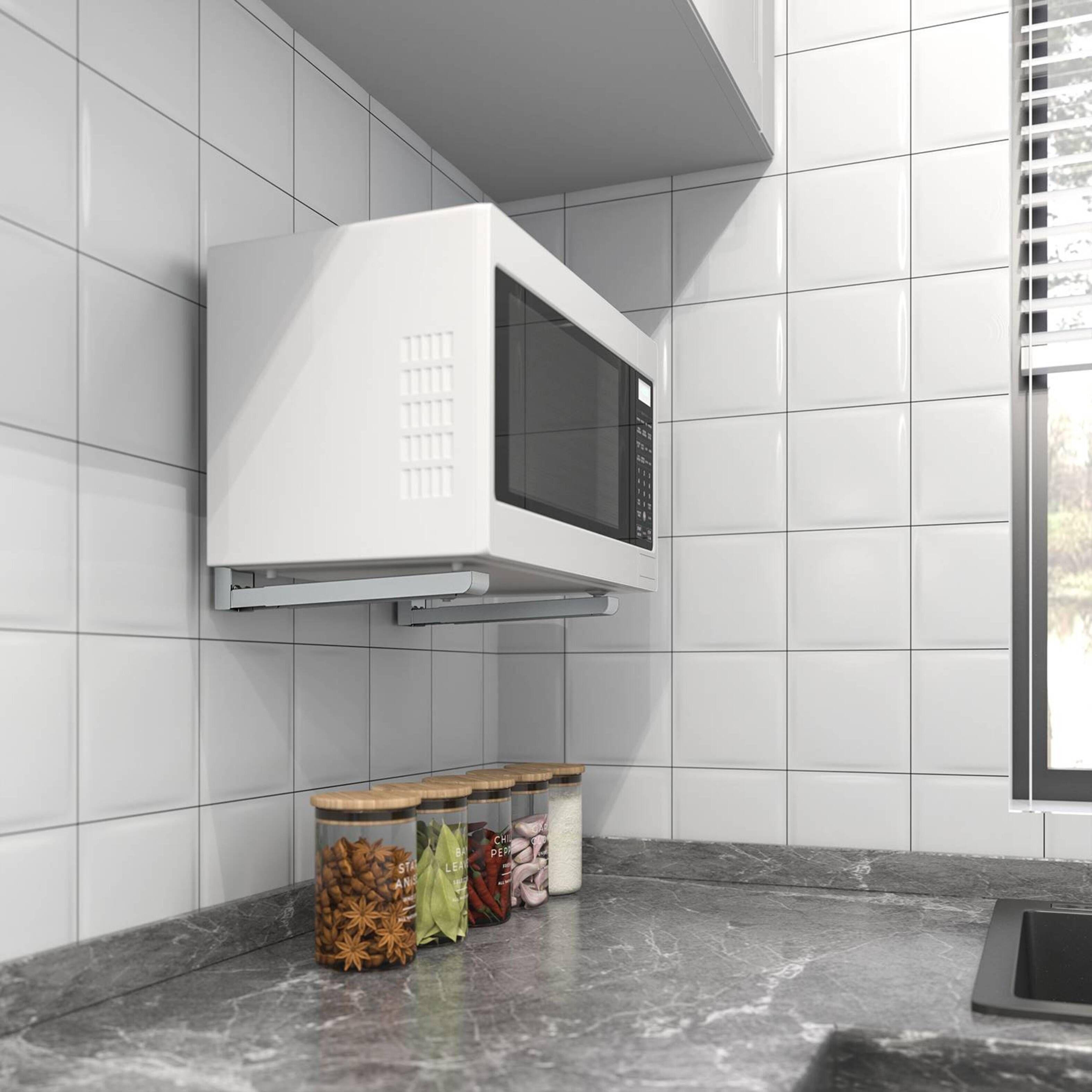 Soporte Microondas 49cm  30kg  Blanco  MB-6white - Brasforma-0