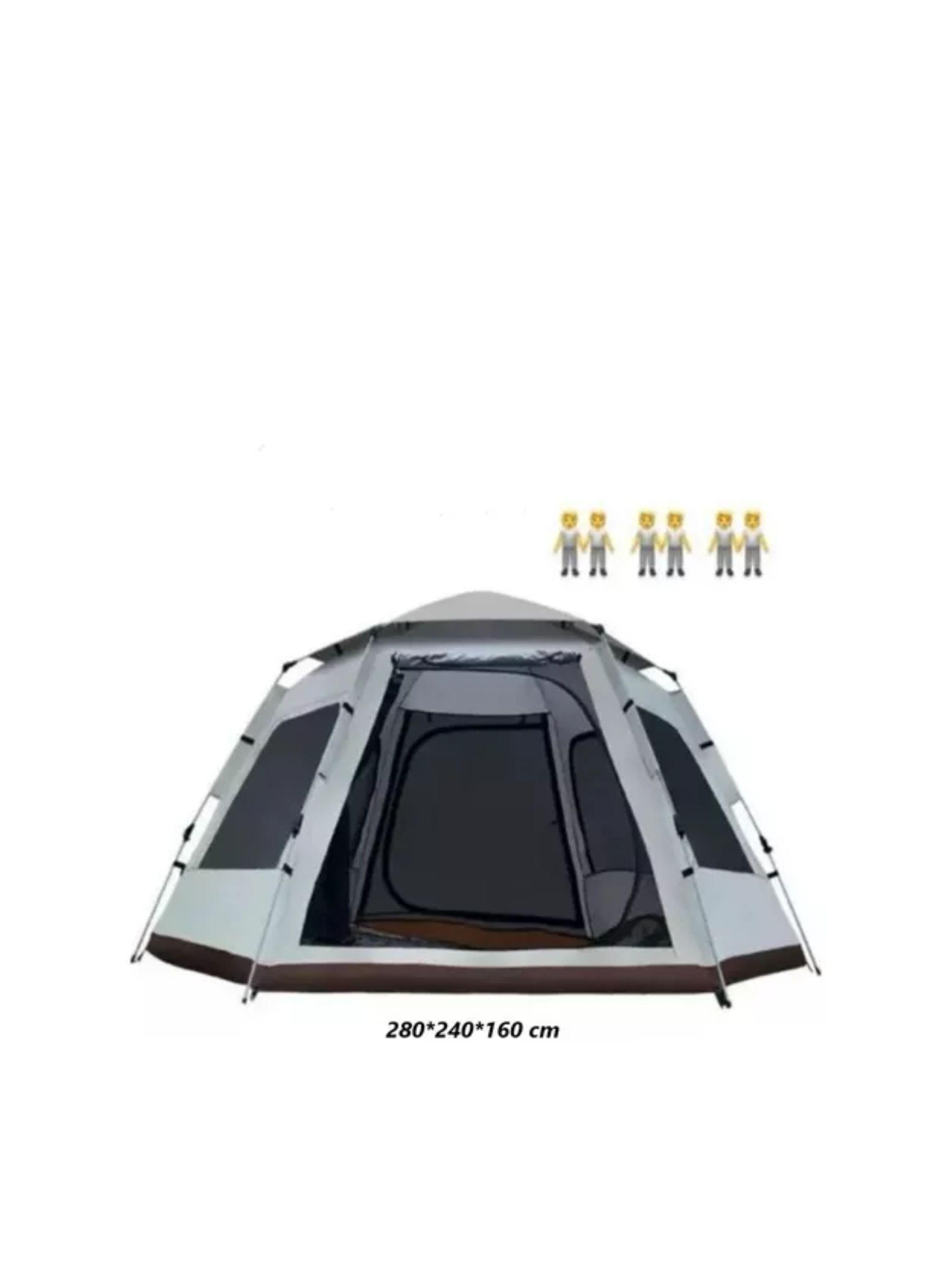 Carpa Automática Hexagonal Para 6 Personas 240x280x160-1