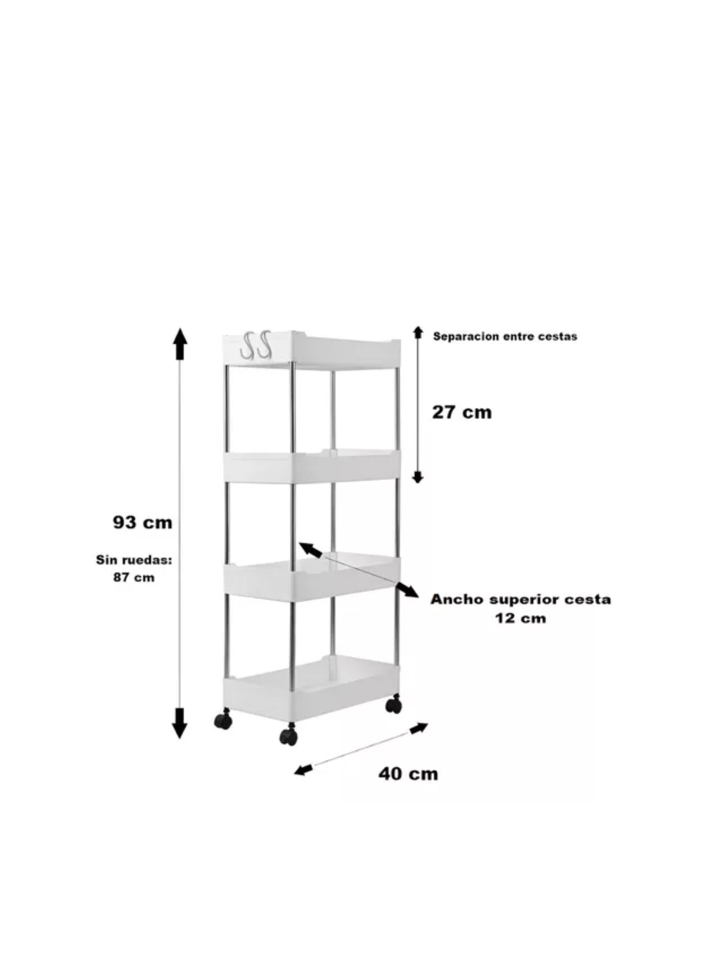 Organizador Baño Carro Cocina Organizador Cocina 4 Niveles-1