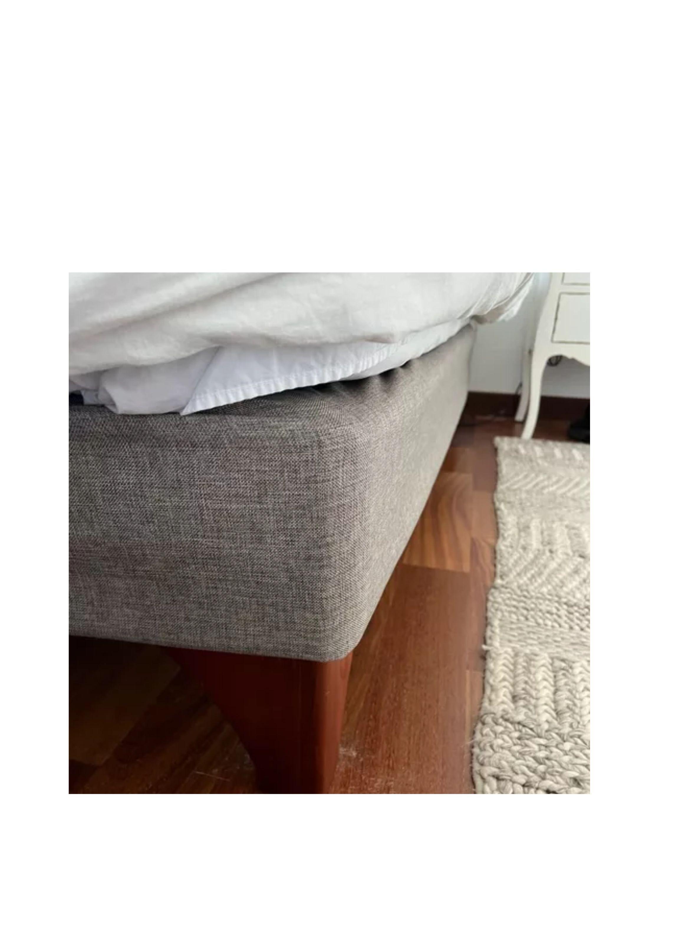 Faldón Elasticado King Casa Cecilia color tostado oscuro-1