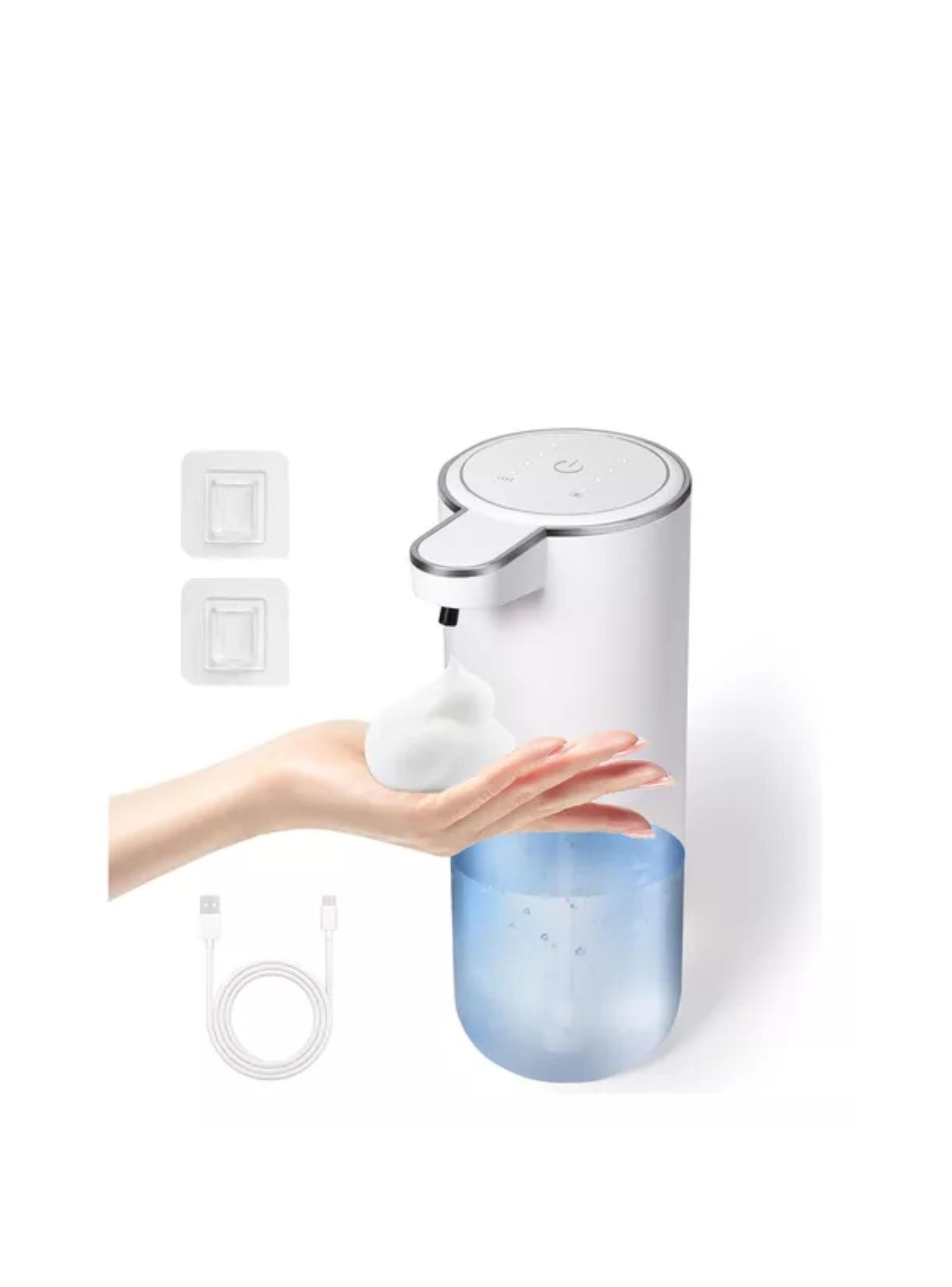 Dispensador Jabon Automatico Inteligente Carga Usb+4 Marchas color blanco-0