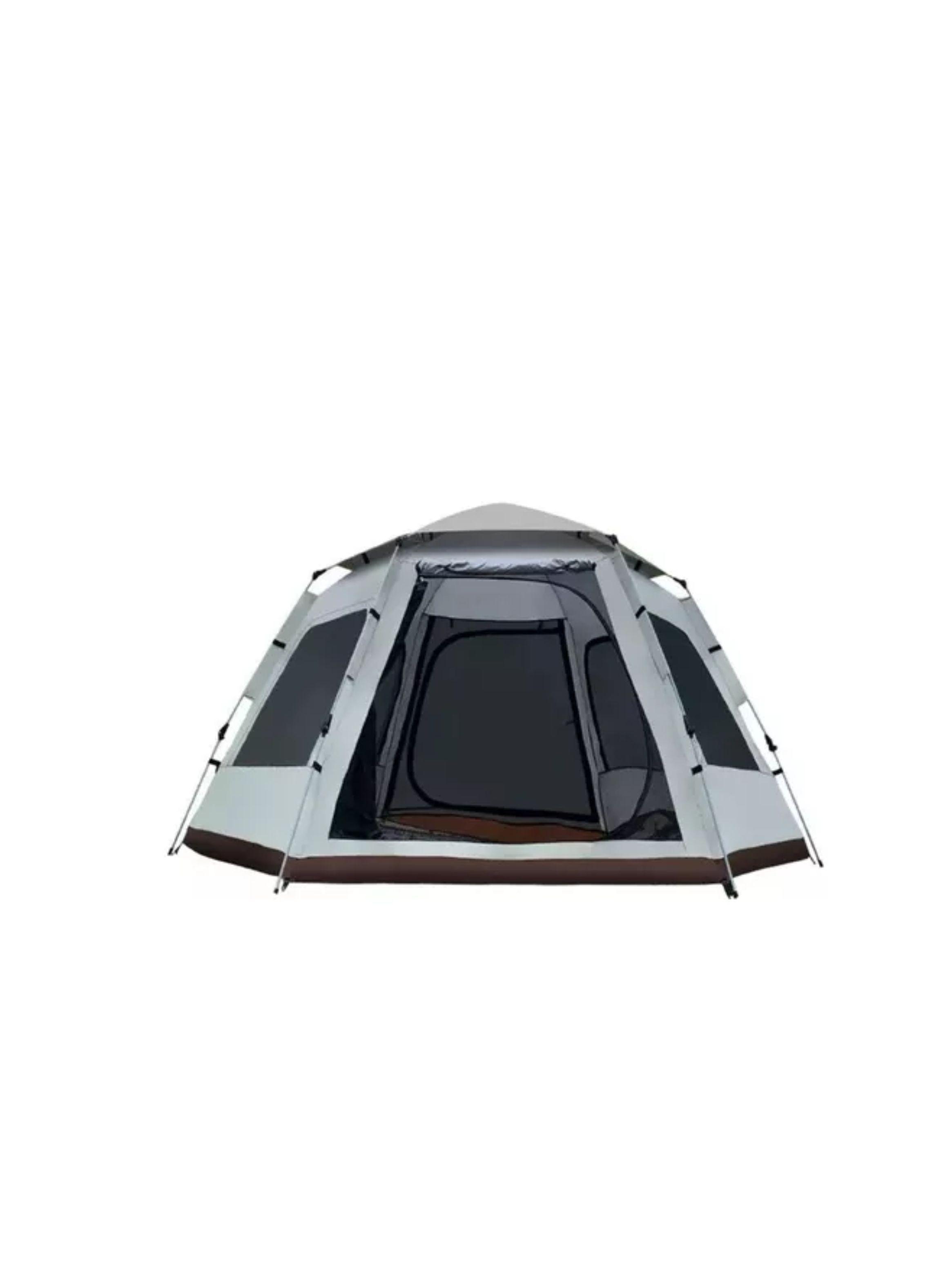 Carpa Automática Hexagonal Para 6 Personas 240x280x160 color gris-0