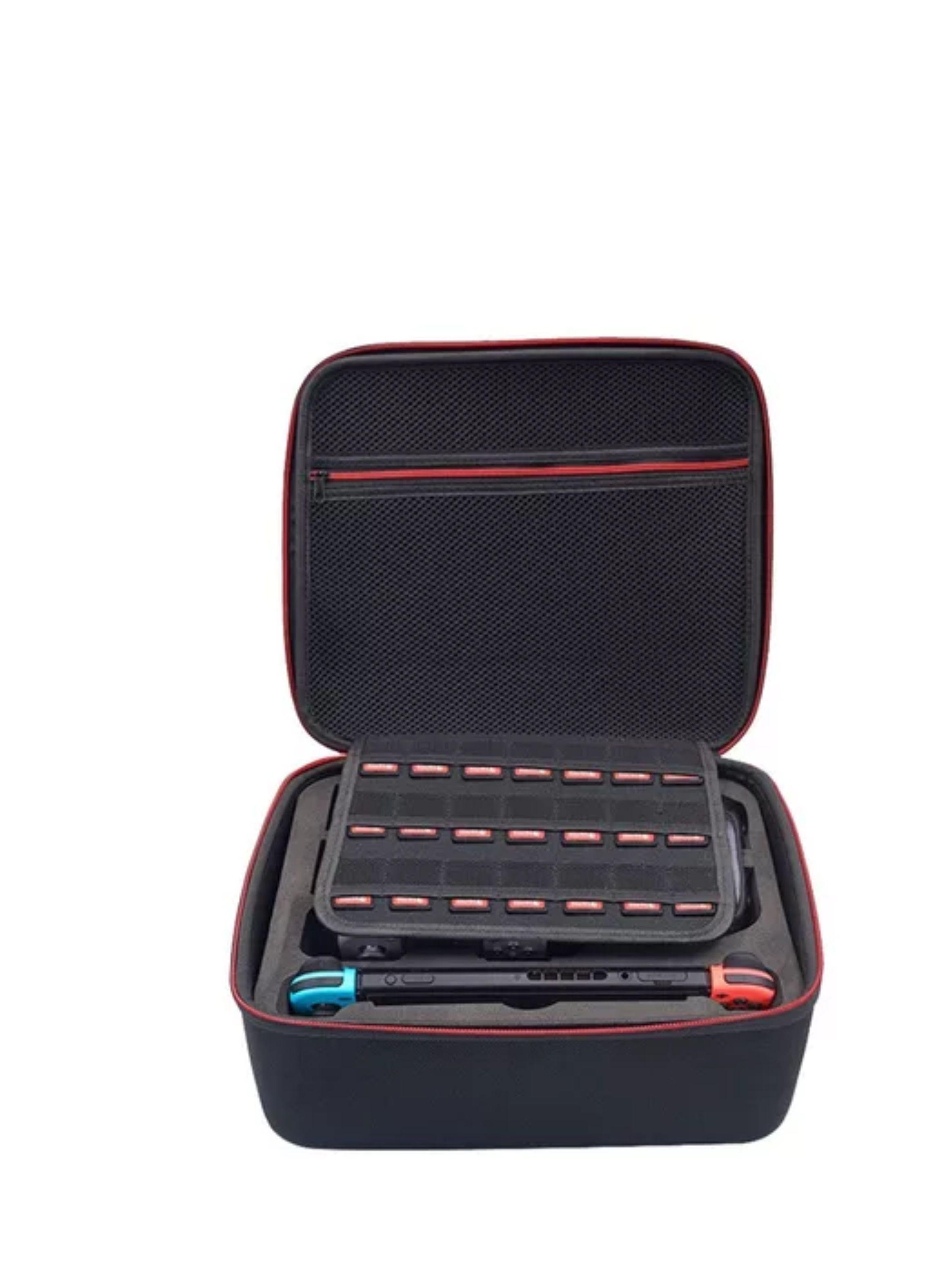 Maleta Para Nintendo Switch Consola Rigida Correa De Hombro color negro-1