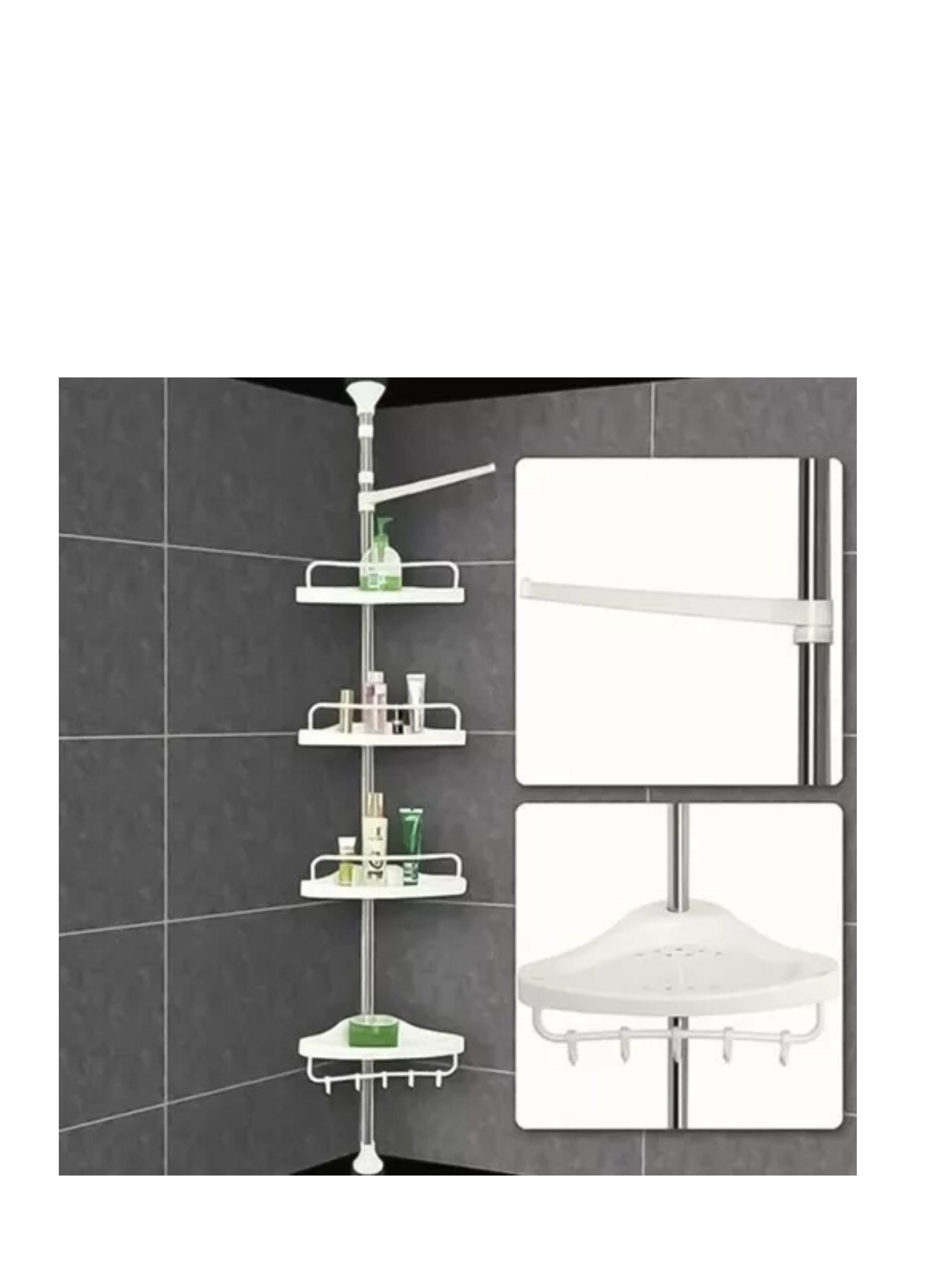 Organizador Esquinero Ducha Baño Multiuso 4 Pisos Ajustable-2
