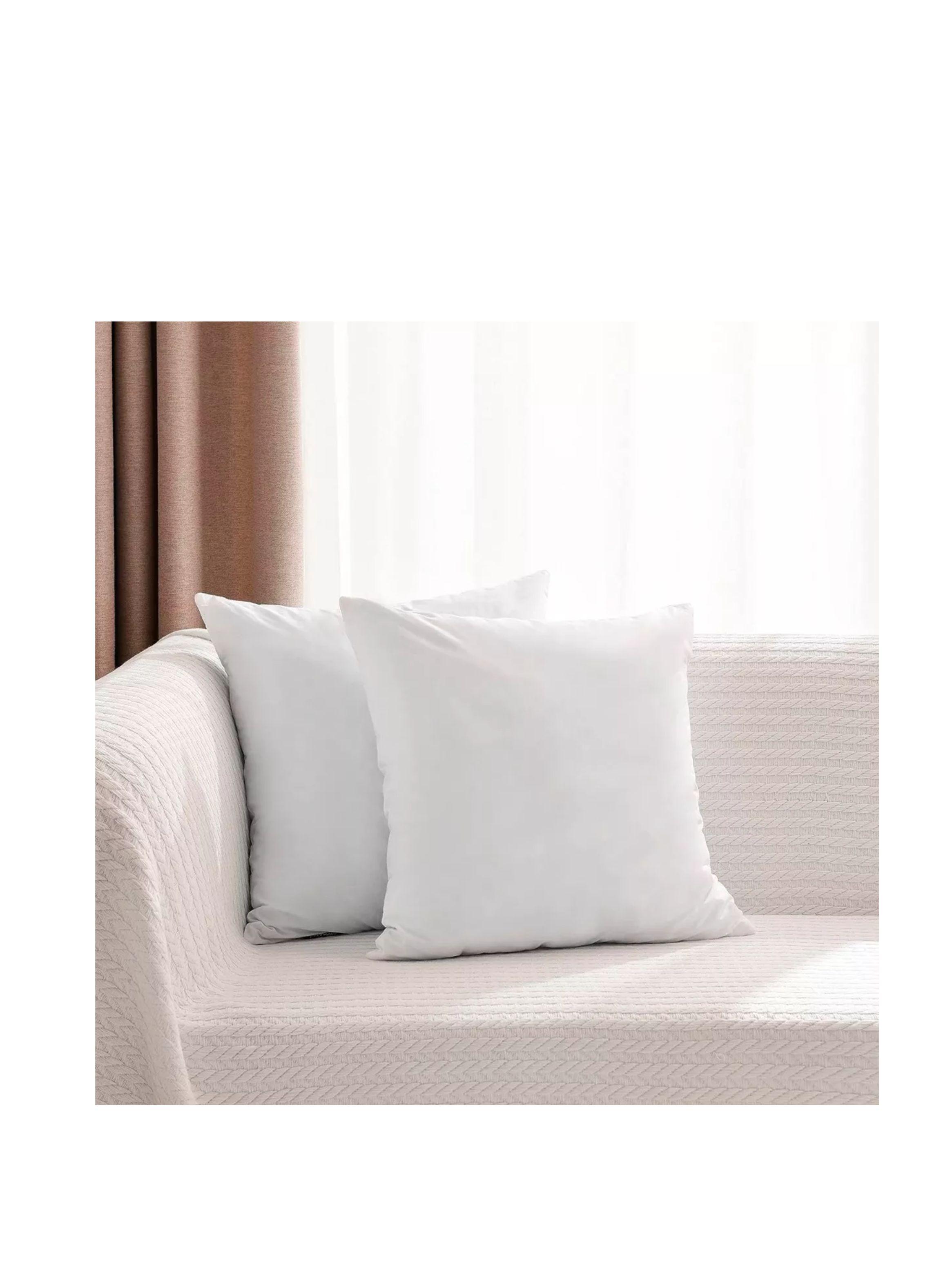 Pack 2 Cojines De Relleno Almohada Para Funda 45x45 Cm color blanco-1