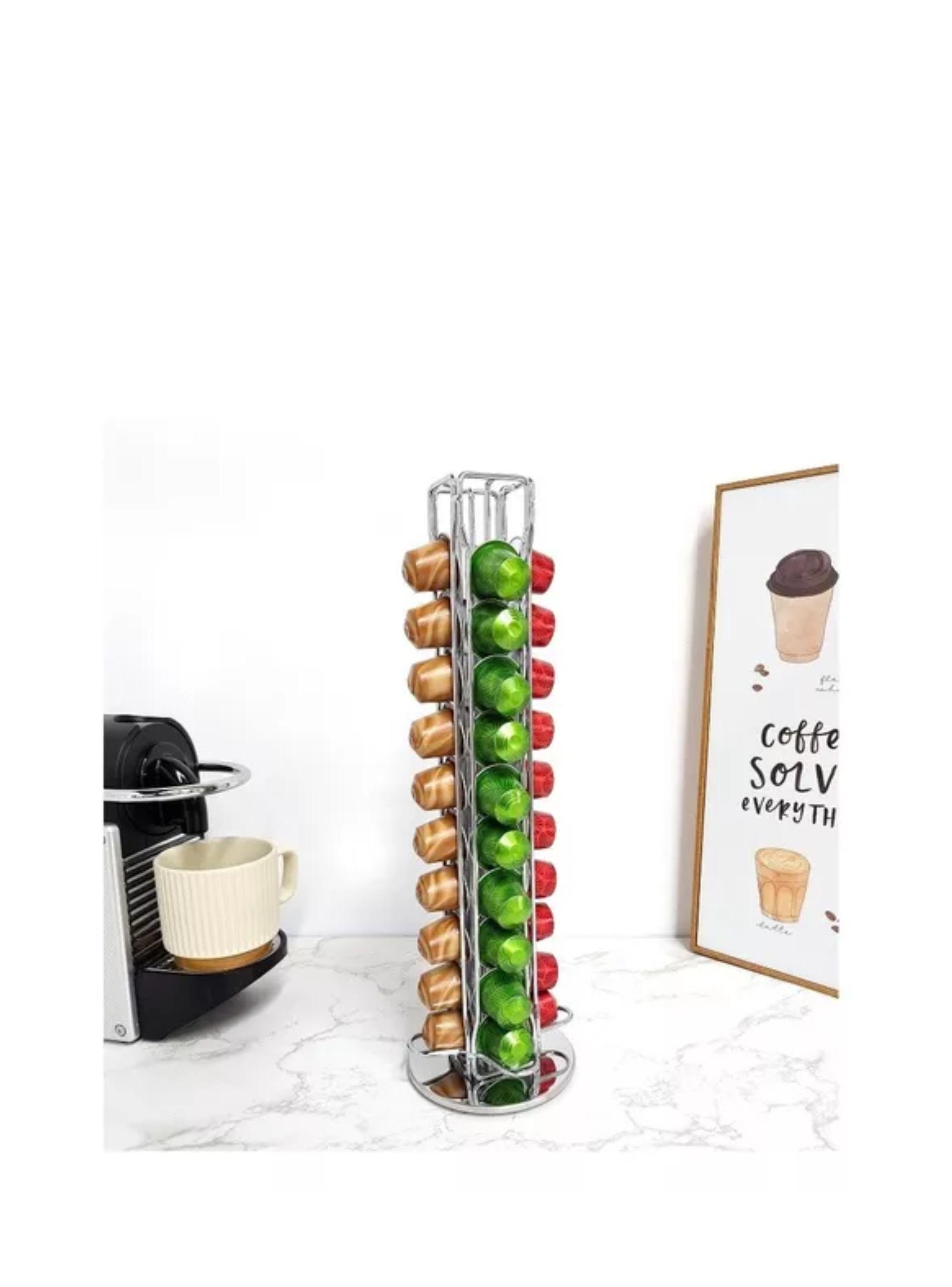 Porta Cápsulas Para Cápsulas Nespresso, Giratorio 40cap color negro-1