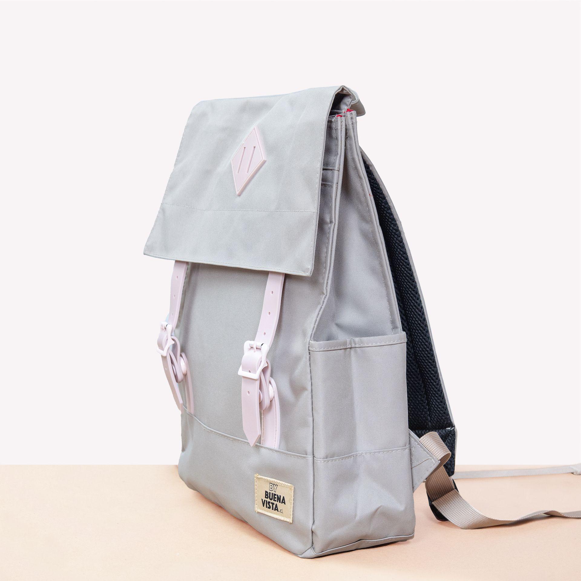 Mochila Impermeable para Notebook Square M Gris-2