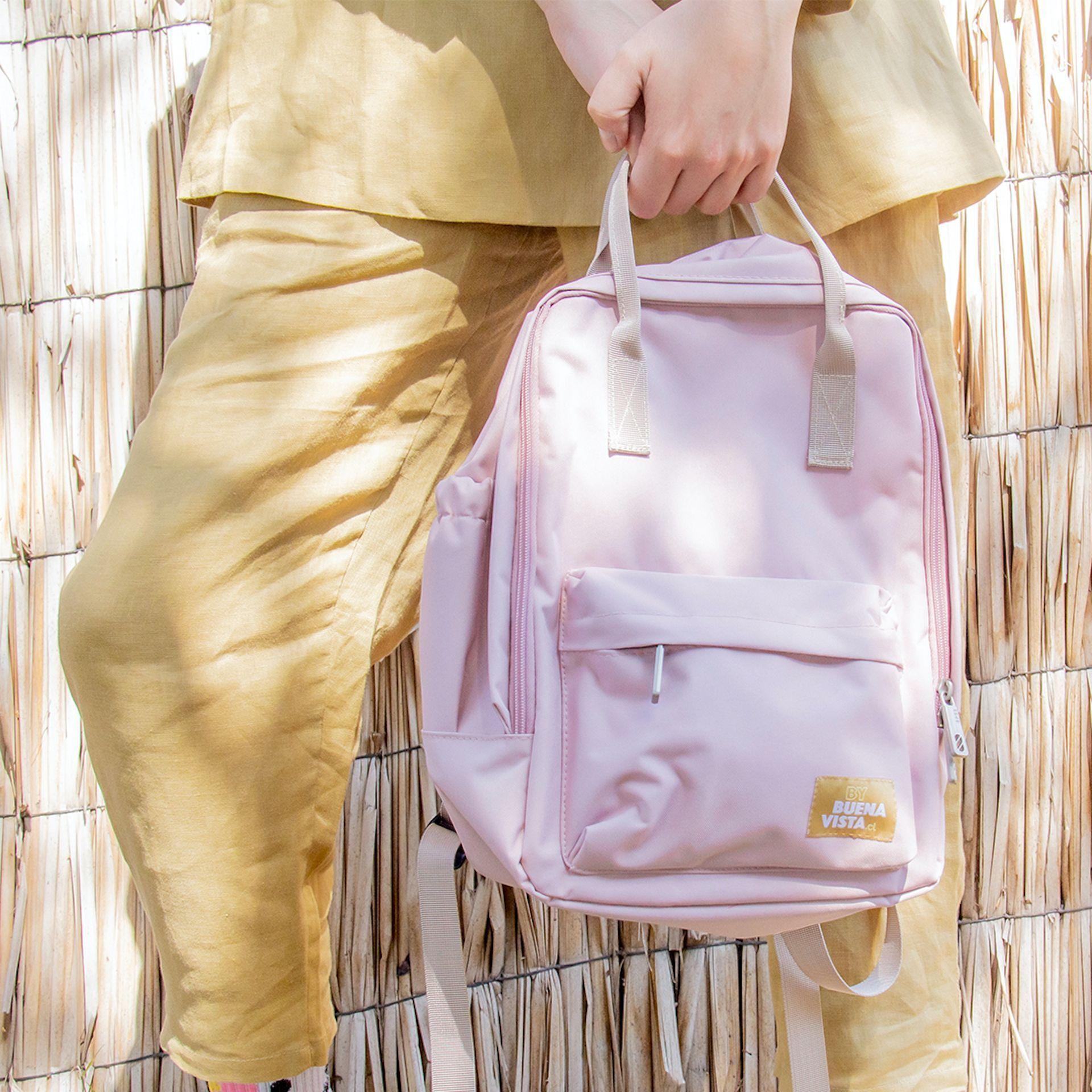 Mochila Impermeable Laptop 13'' Bike Rosa-2