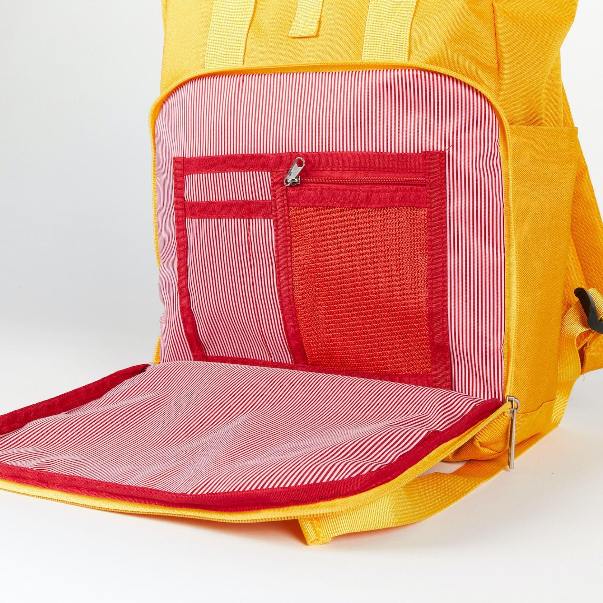 Mochila Impermeable para Notebook Big Roll Mostaza-4