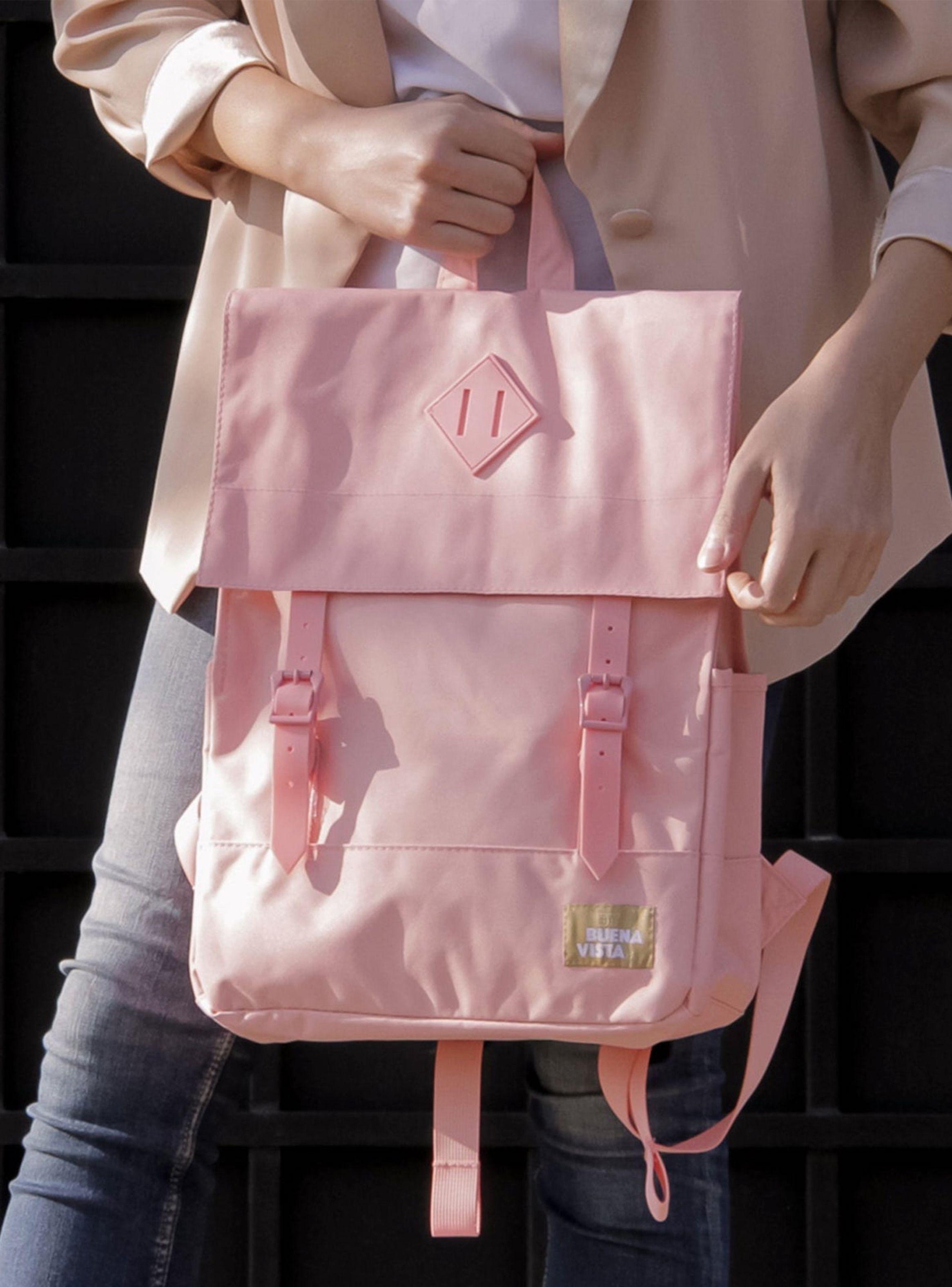 Mochila Impermeable para Notebook Square M Rosa Flamenco-1