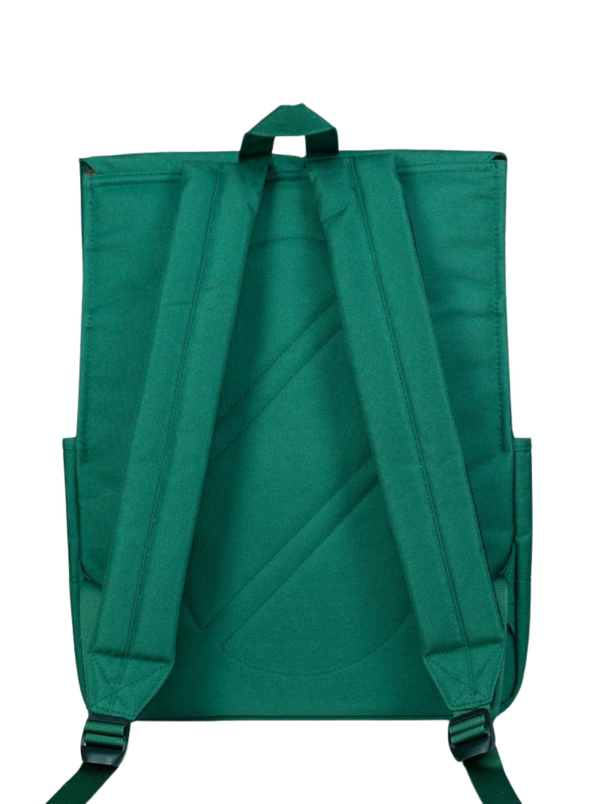 Mochila Impermeable para Notebook Square L Verde Ingles-4