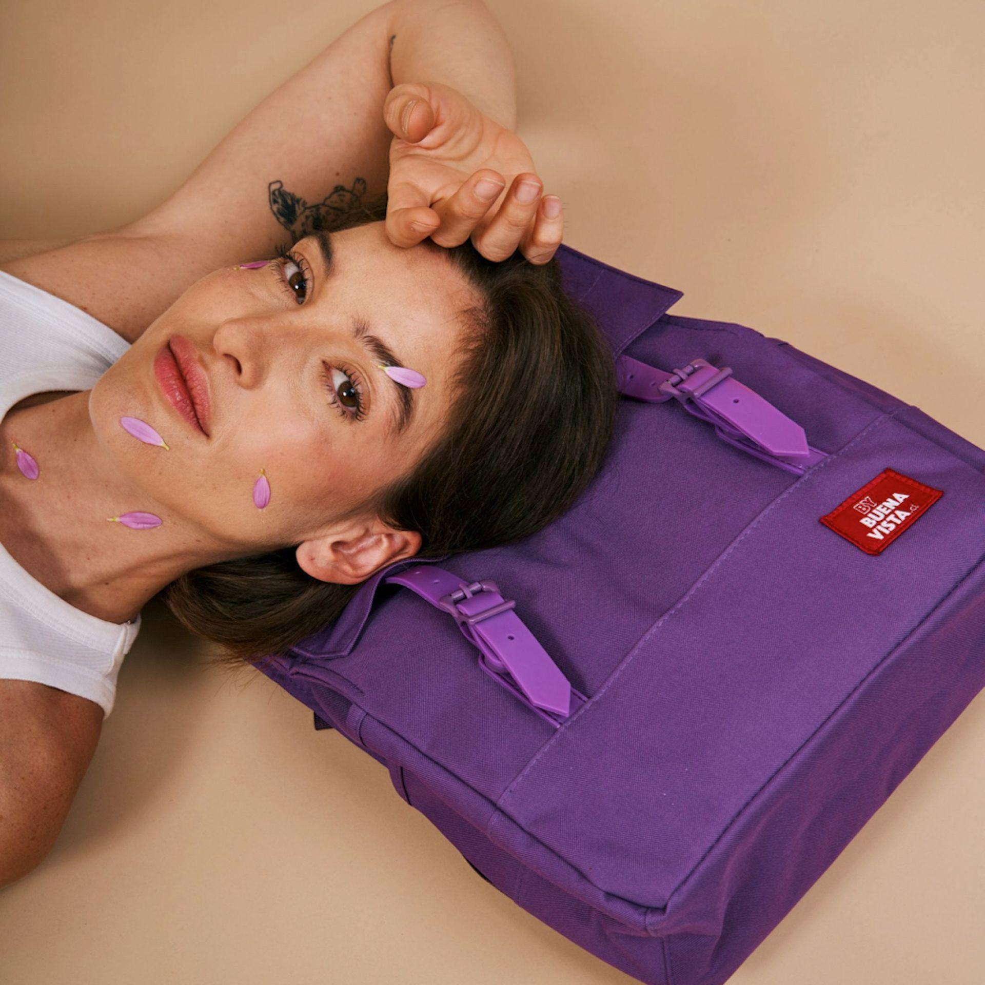 Mochila Impermeable Laptop 15'' Square M Morado-1