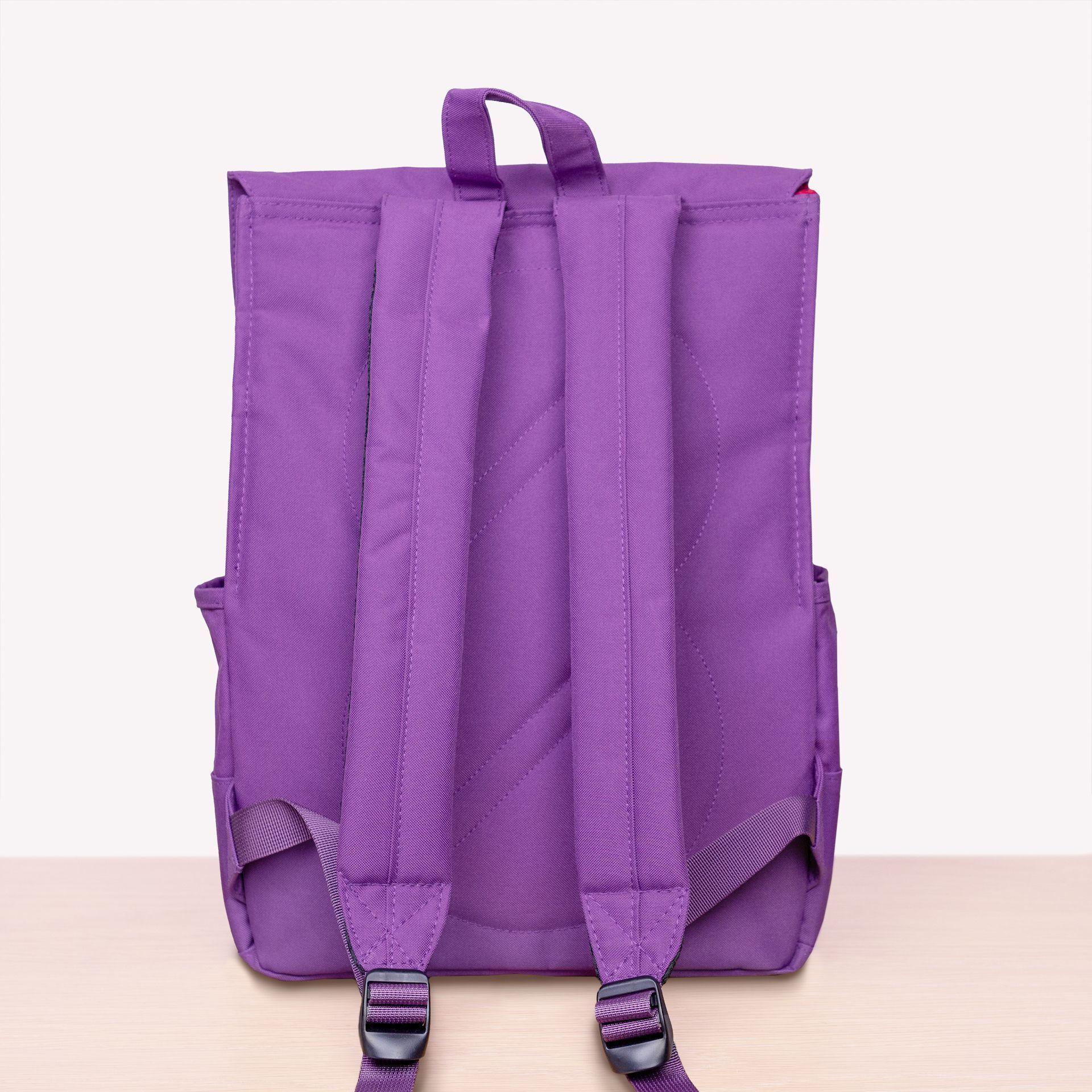 Mochila Impermeable Laptop 15'' Square M Morado-5