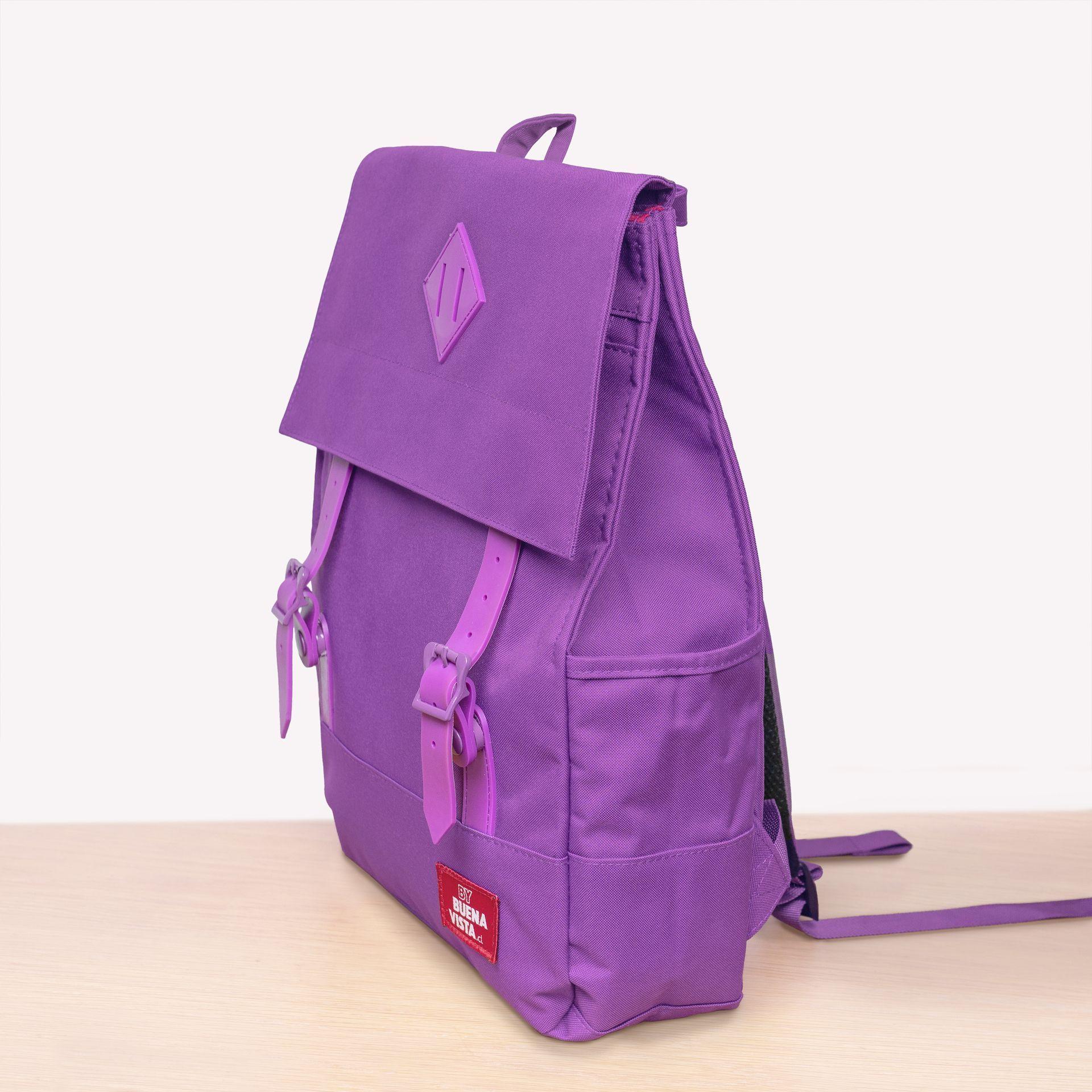 Mochila Impermeable Laptop 15'' Square M Morado-3