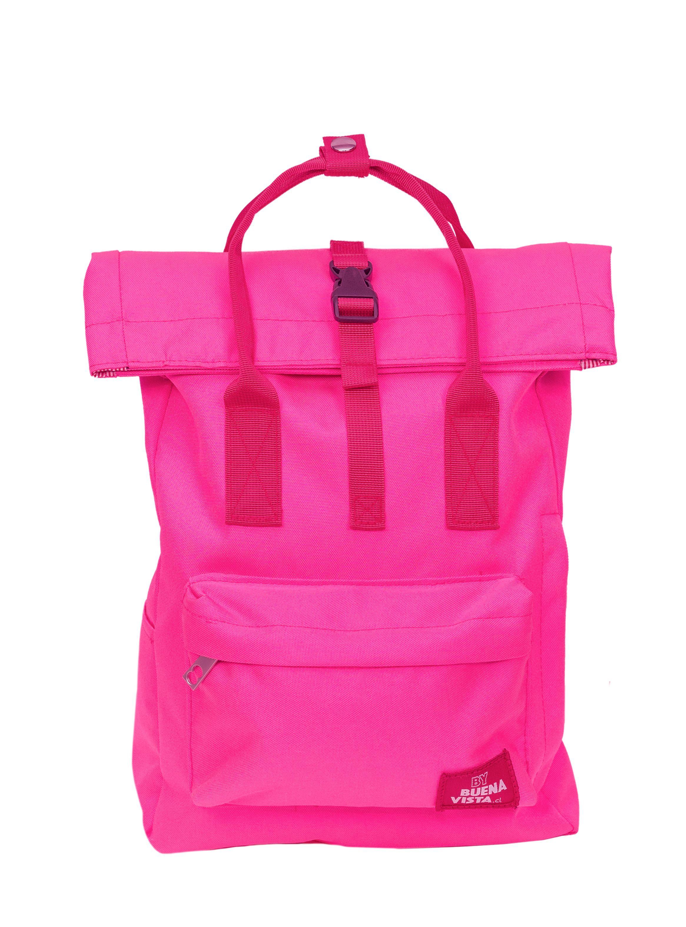 Mochila Impermeable para Notebook Roll Fucsia-0