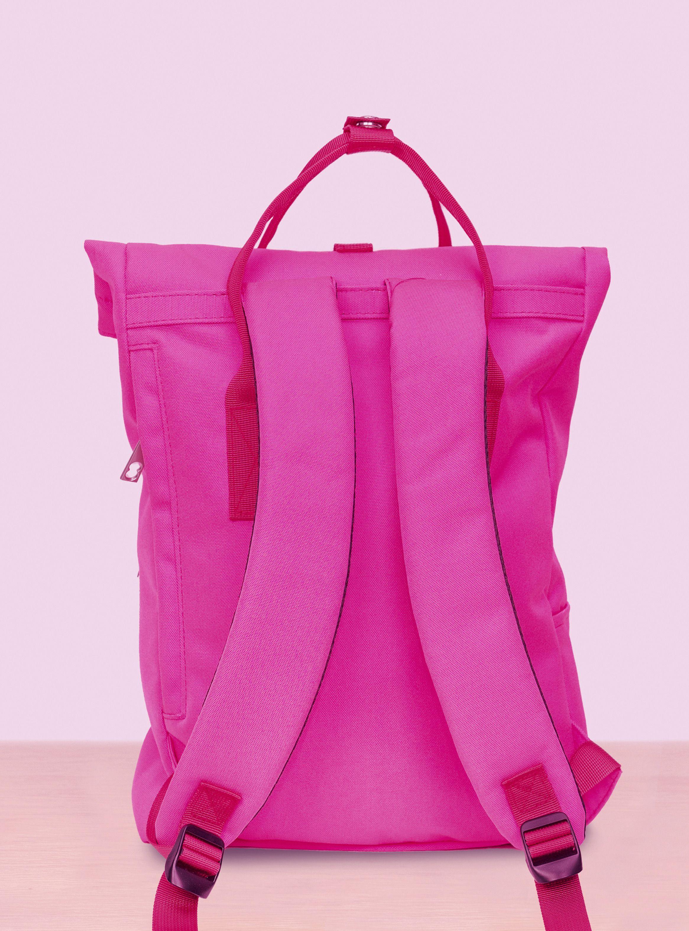Mochila Impermeable para Notebook Roll Fucsia-4