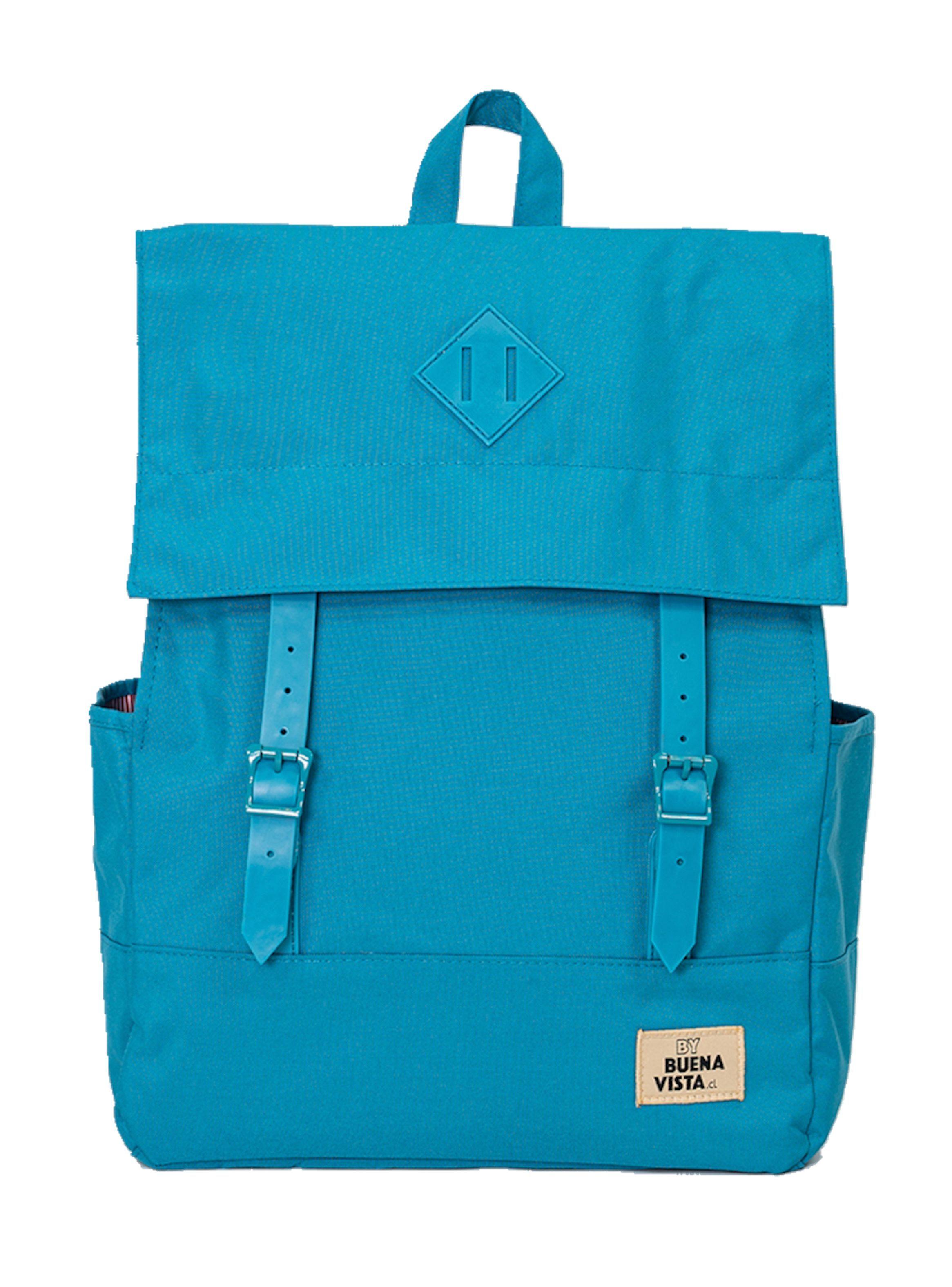 Mochila Impermeable para Notebook Square L Azul Turquesa-0