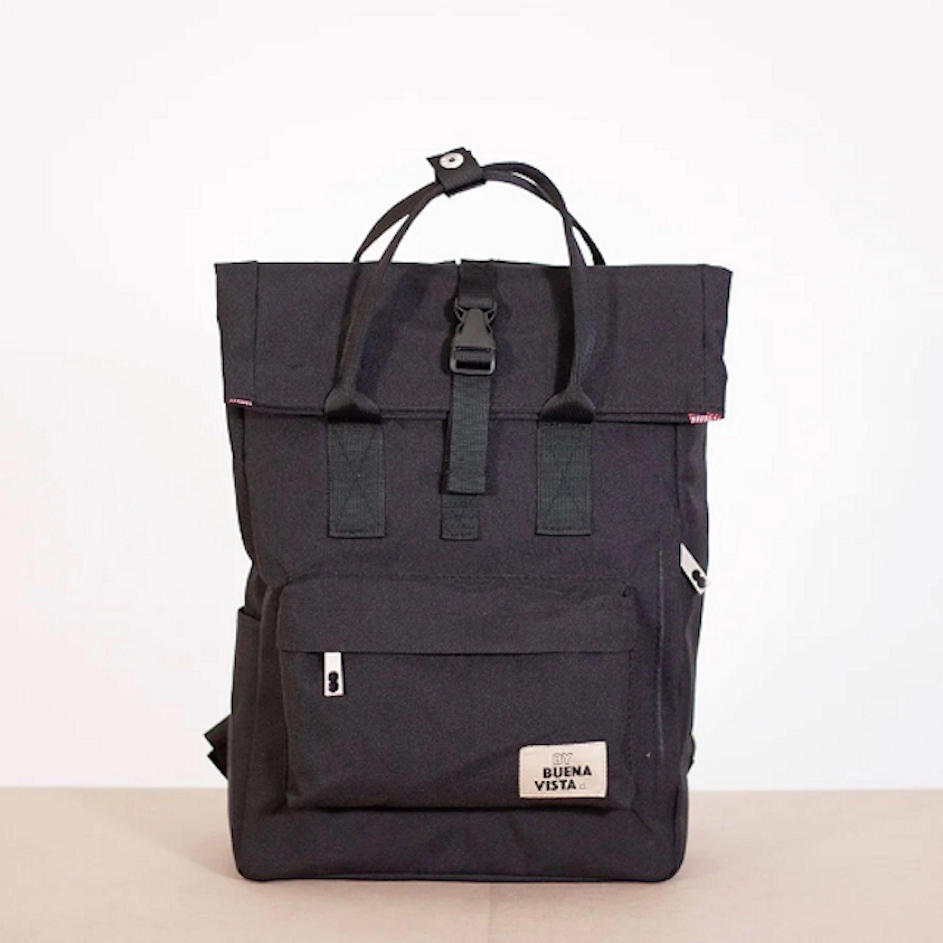 Mochila Impermeable Laptop 14'' Roll Negro-3