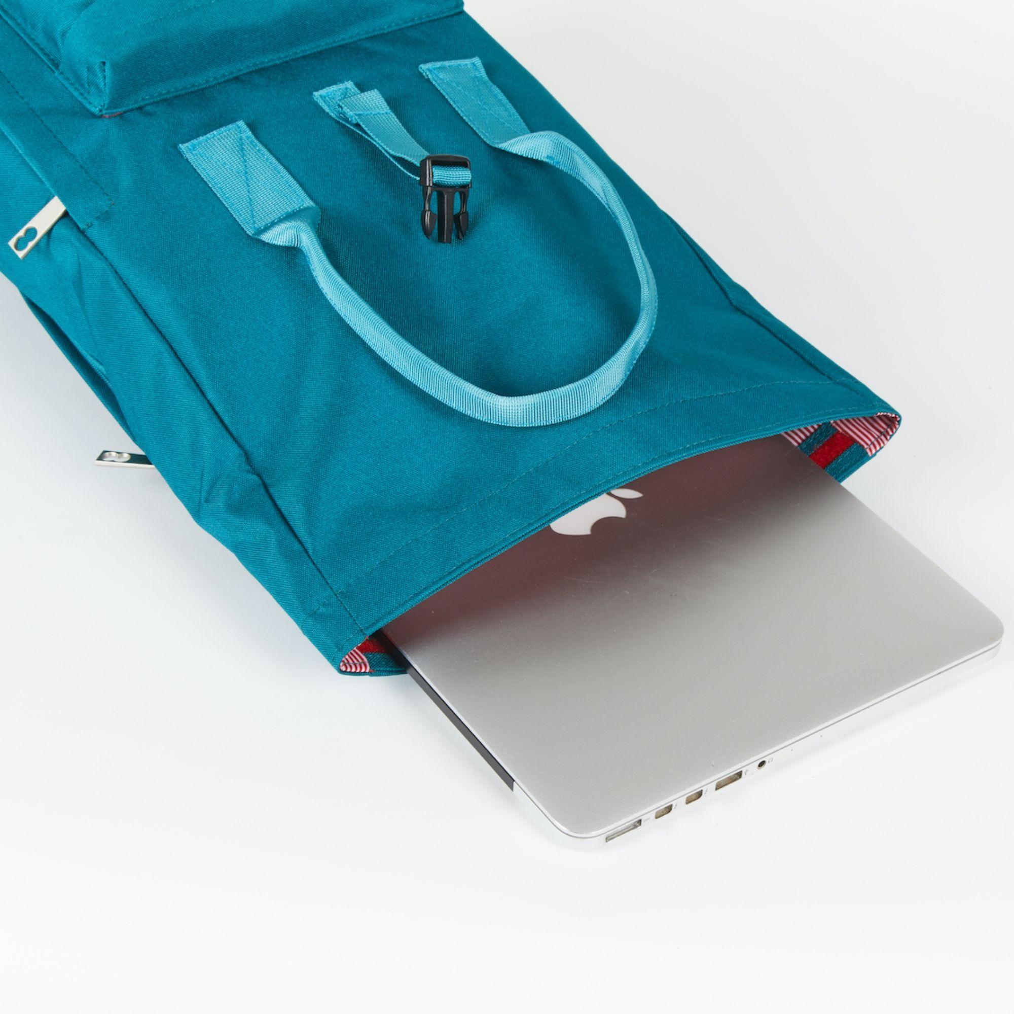 Mochila Impermeable para Notebook Roll Esmeralda-4