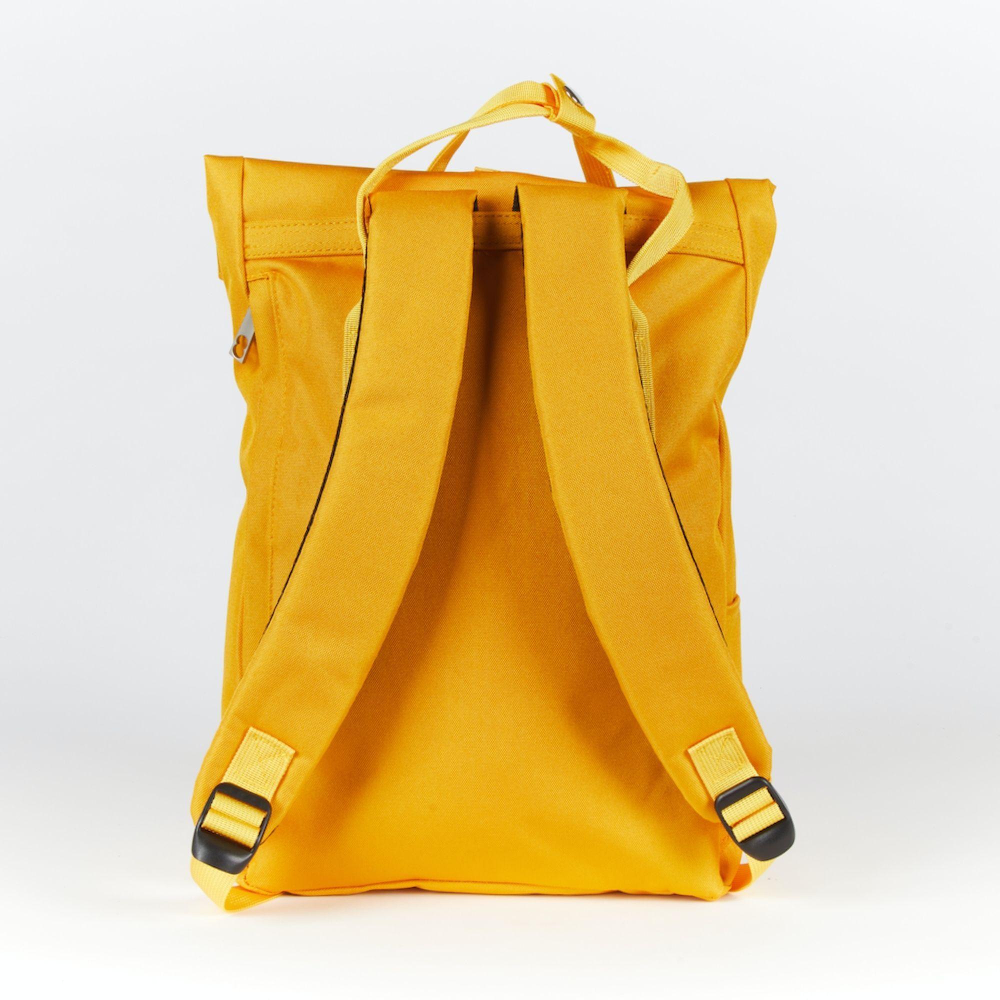 Mochila Impermeable para Notebook Roll Mostaza-4