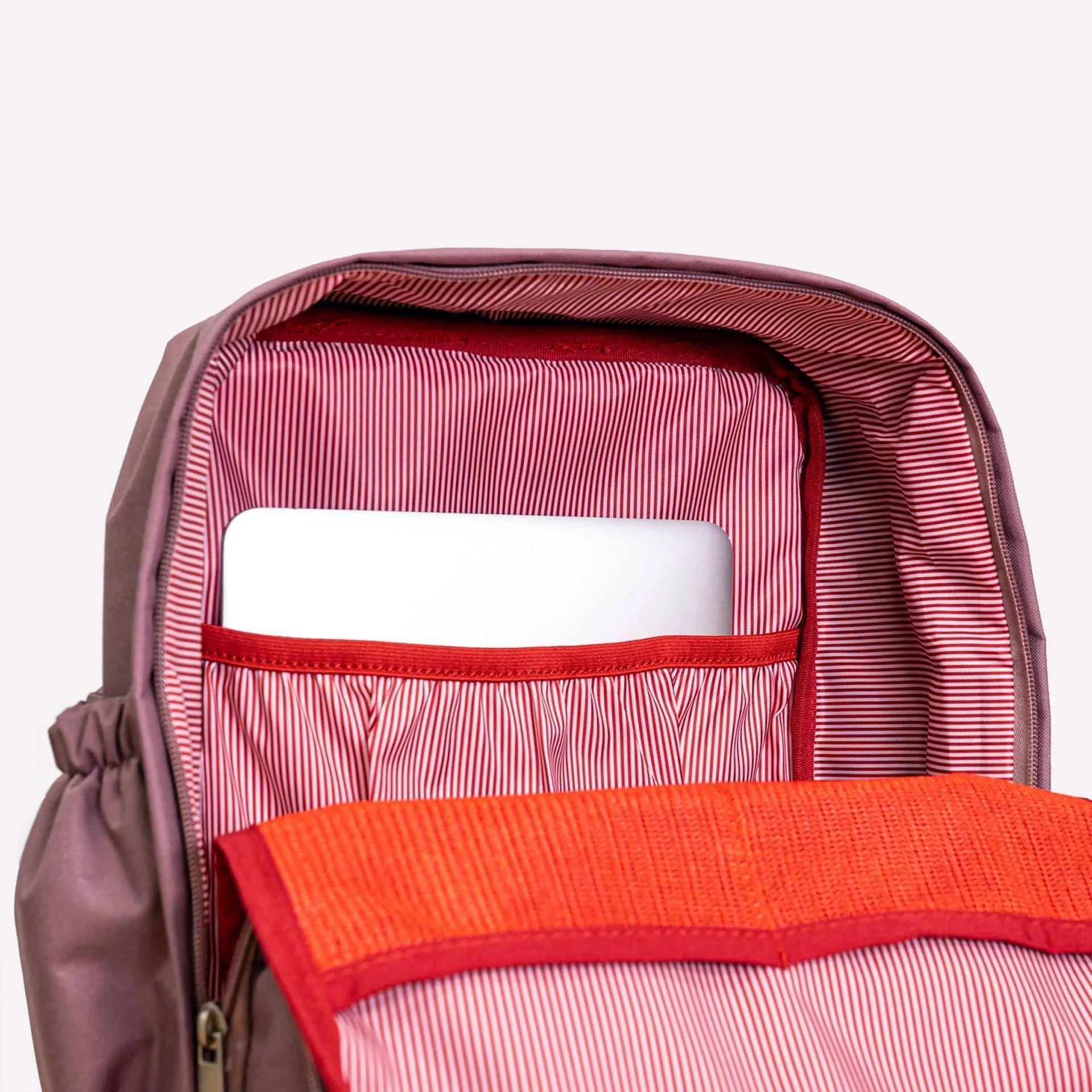 Mochila Impermeable Laptop 15'' Big Bike Lavanda-5