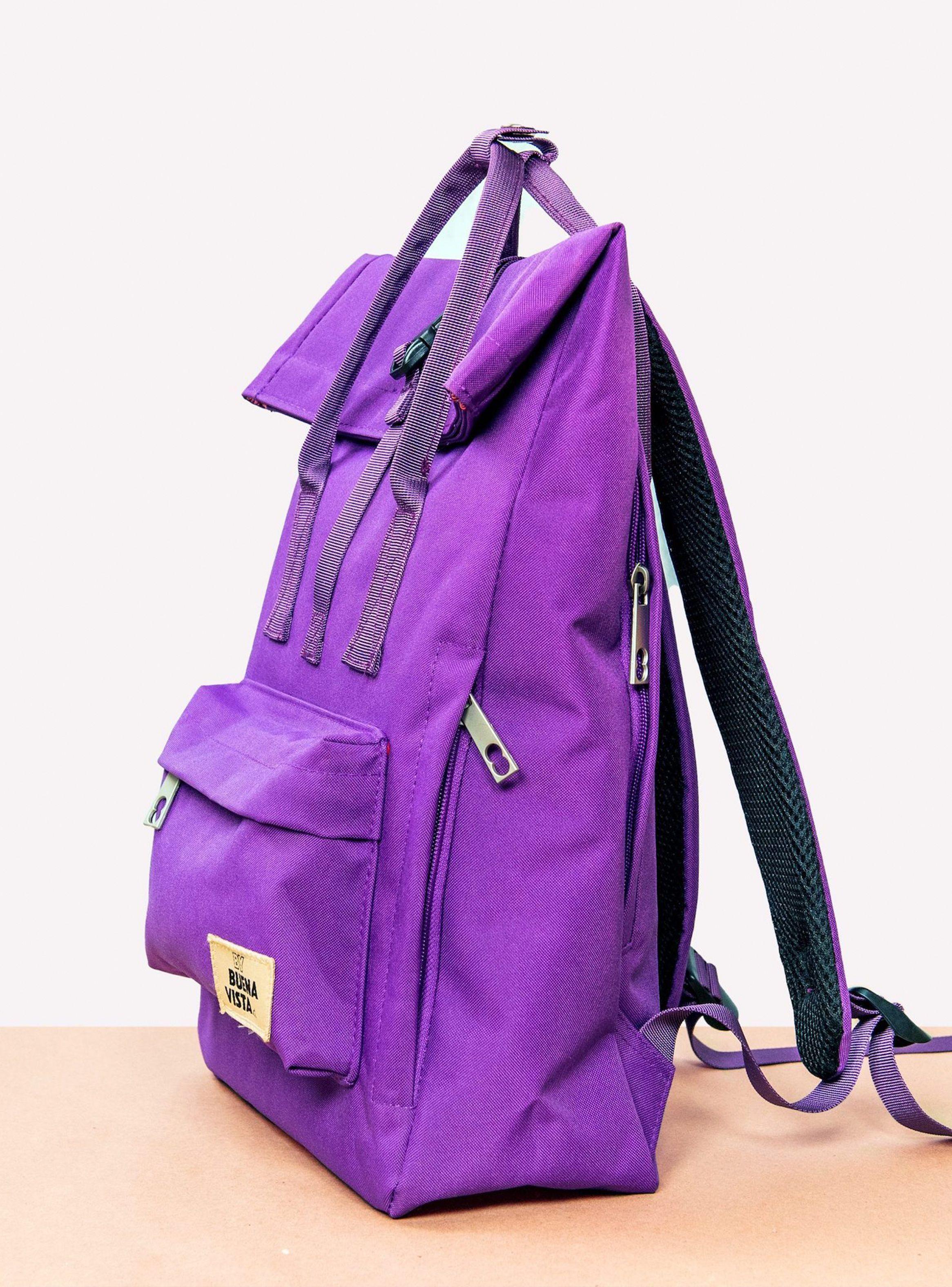 Mochila Impermeable para Notebook Roll Morado-3