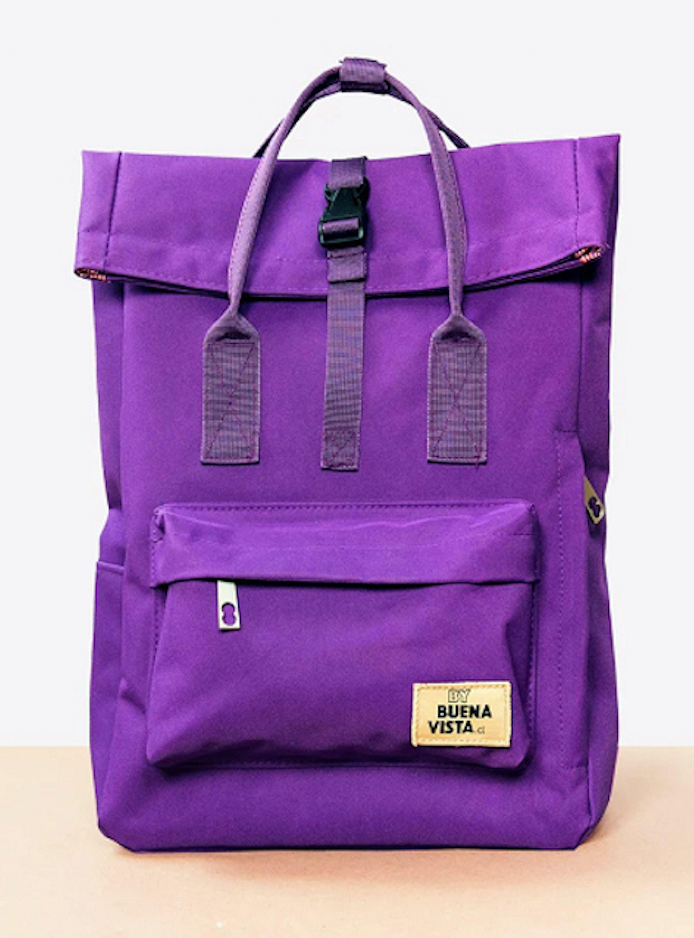 Mochila Impermeable para Notebook Roll Morado-5