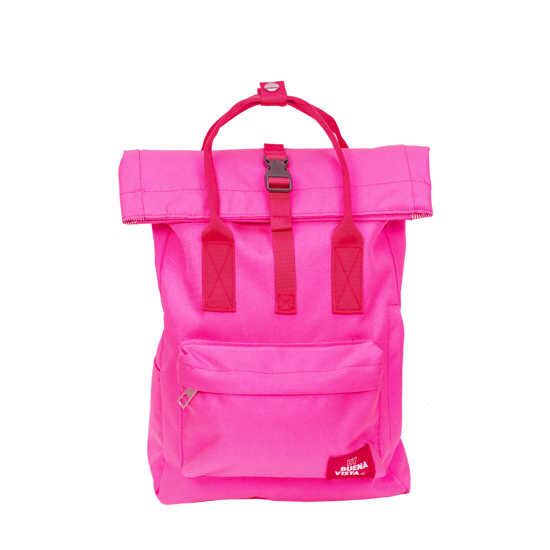 Mochila Impermeable Laptop 14'' Roll Fucsia-0