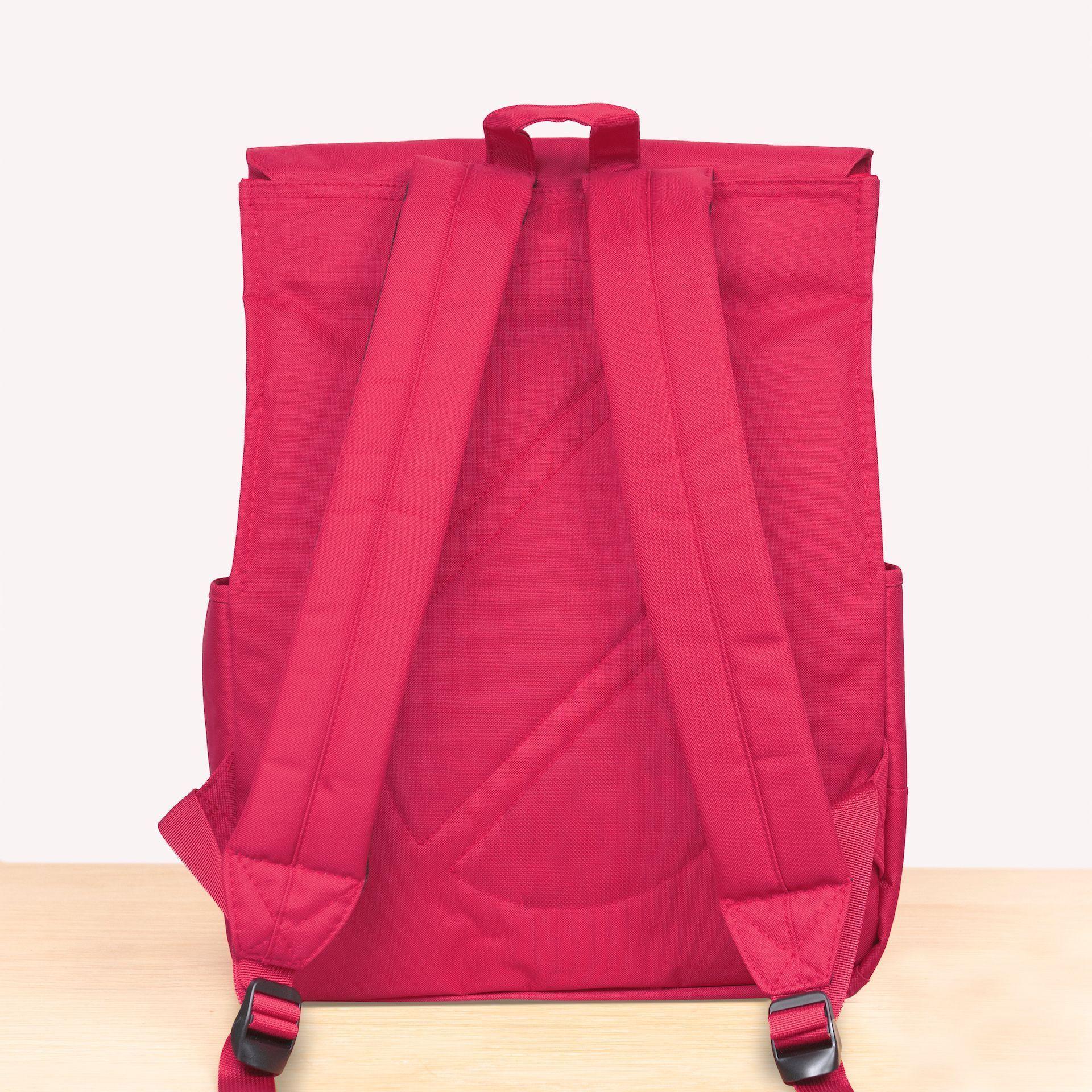 Mochila Impermeable Laptop 17'' Square L Rojo Italiano-4