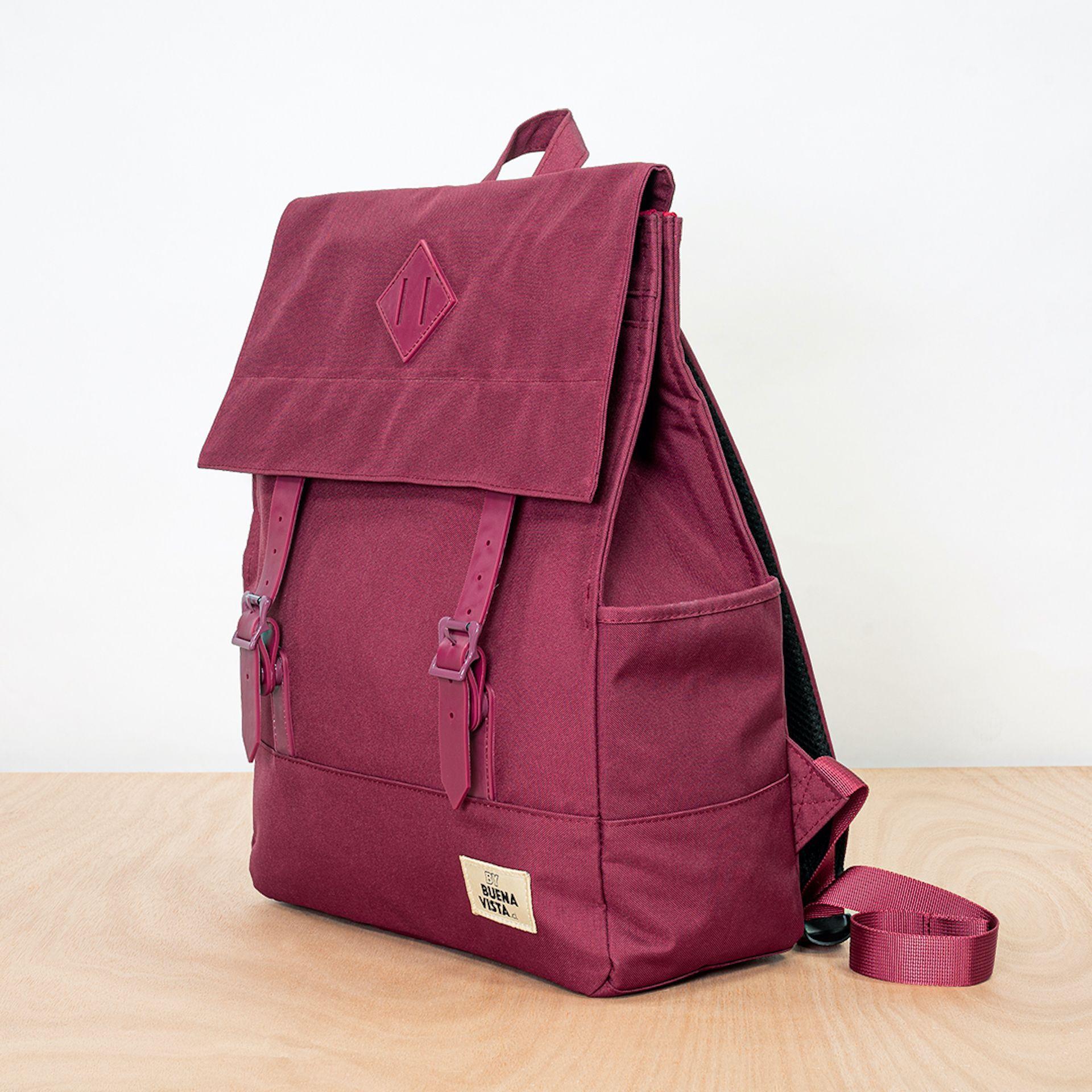 Mochila Impermeable para Notebook Square L Burdeo-2