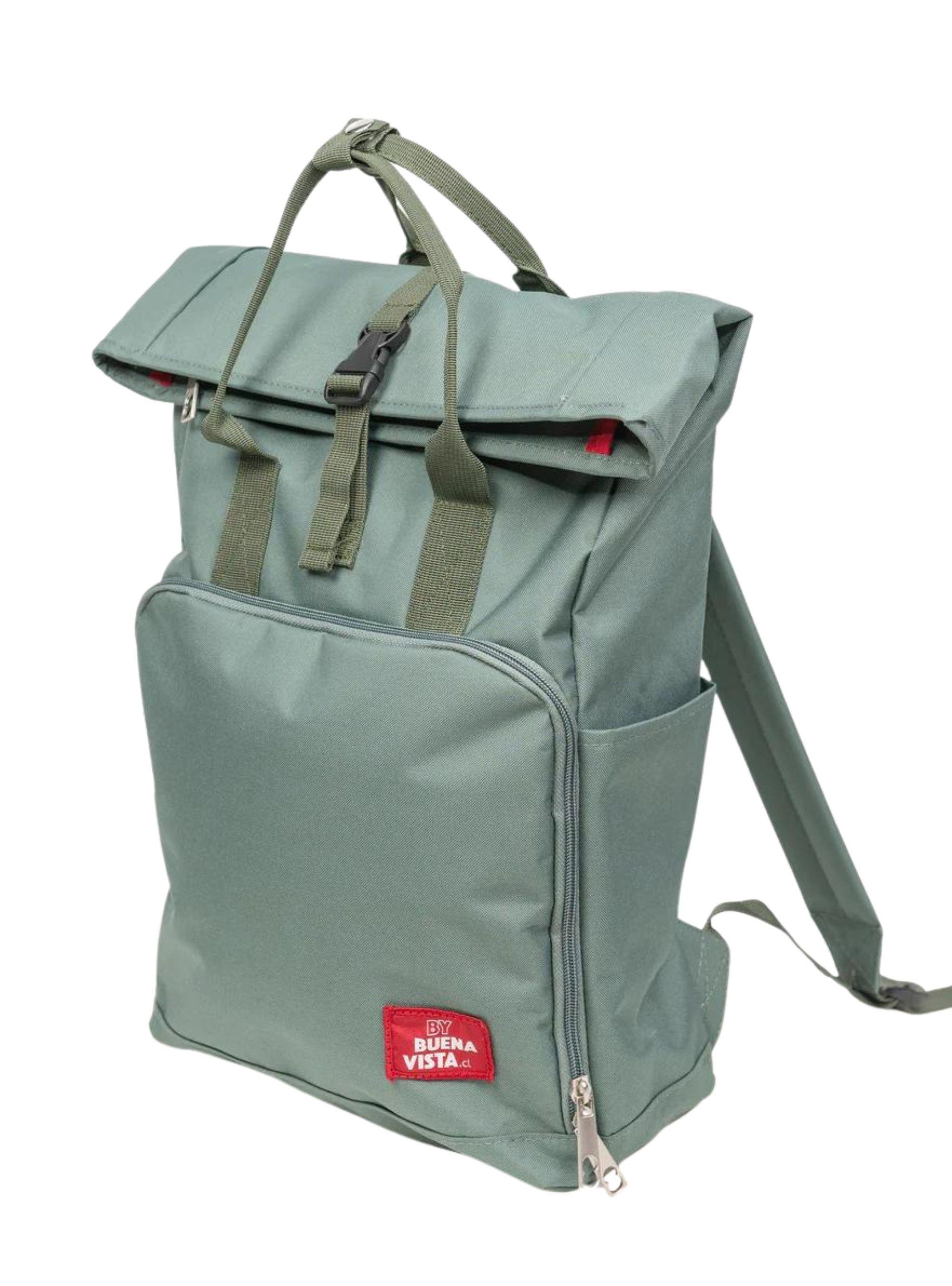 Mochila Impermeable Laptop 17'' Big Roll Petroleo-2