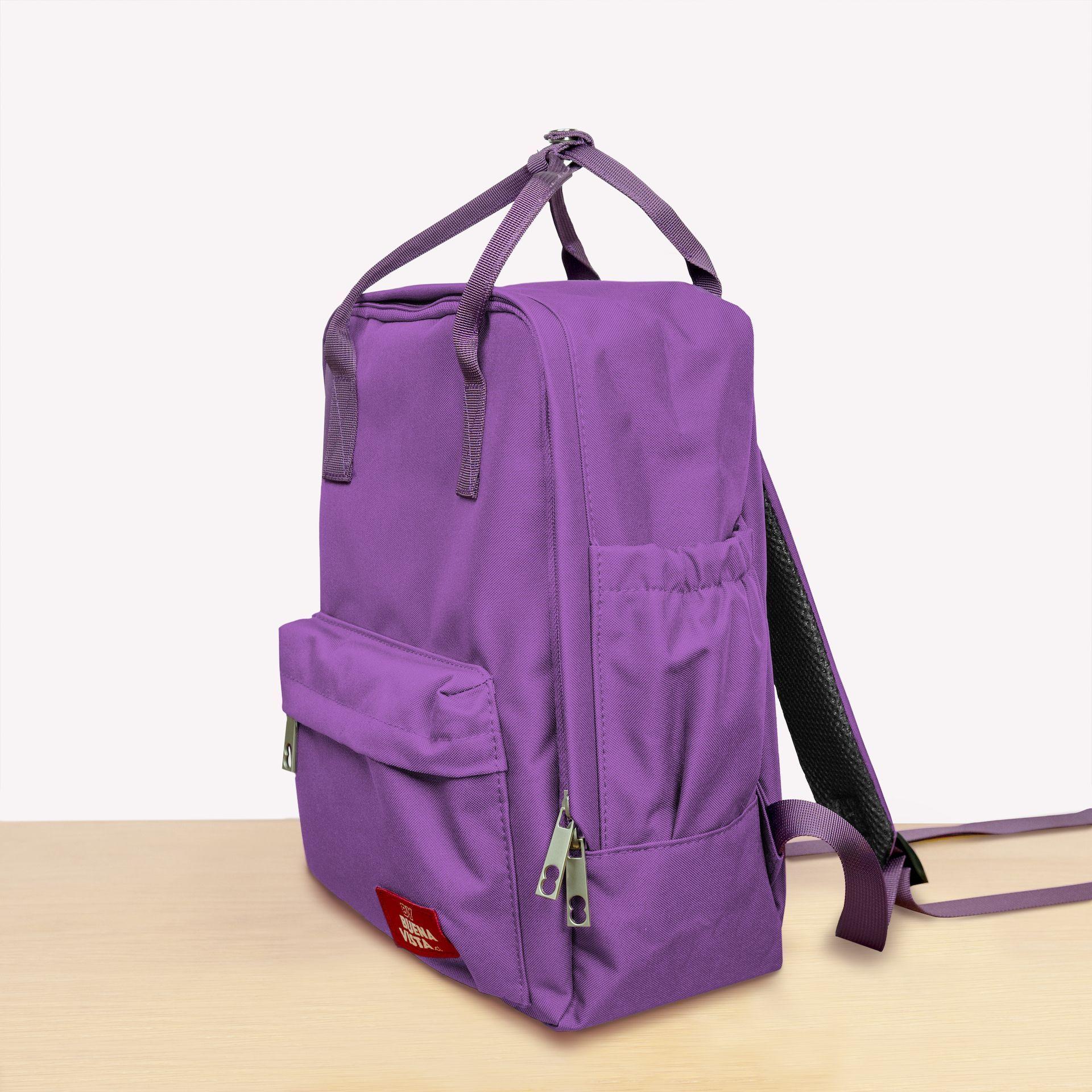 Mochila Impermeable Laptop 13'' Bike Morado-3