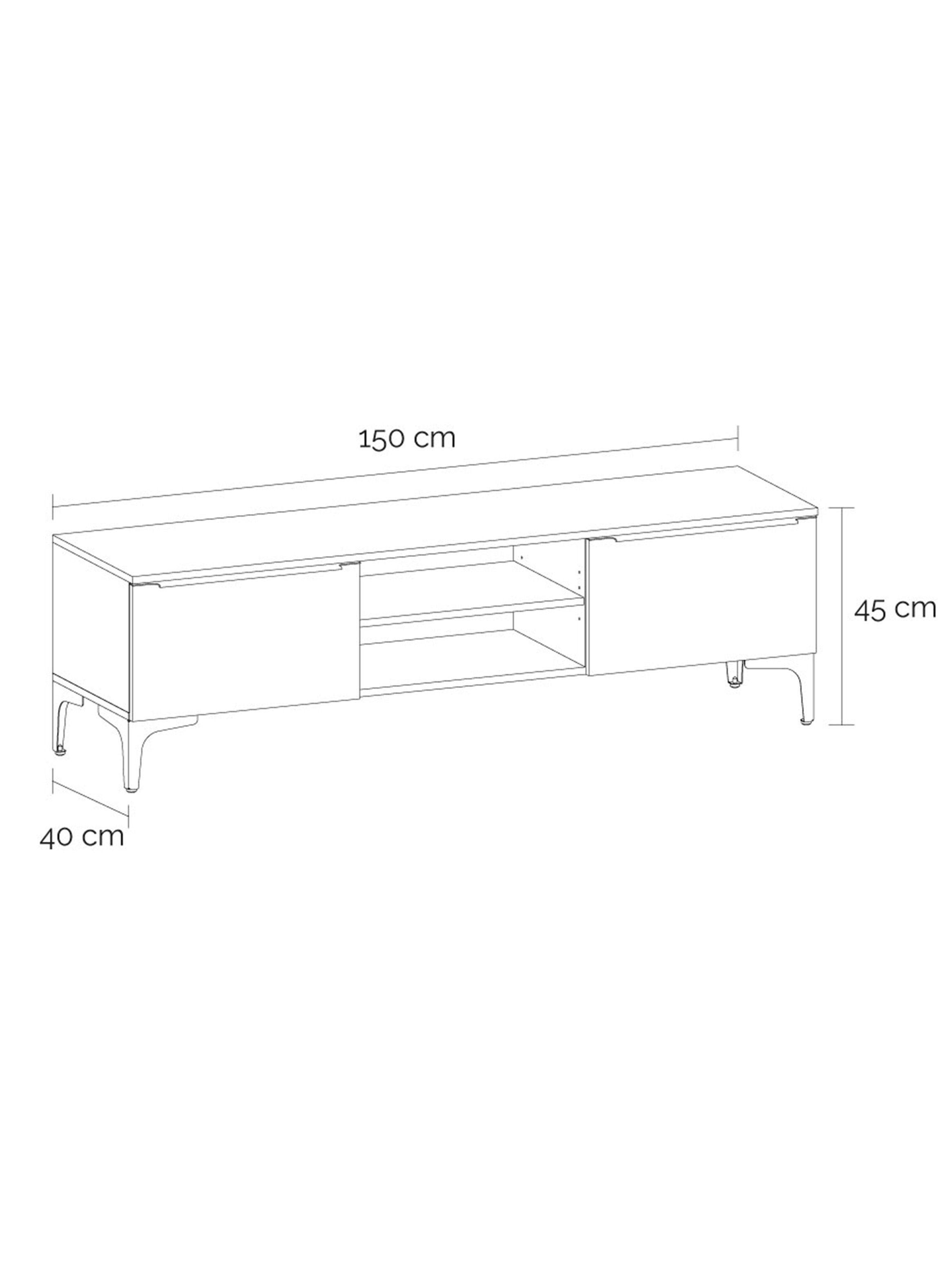 Rack TV 65 Huillinco Bajo Carvalo Wlaver-4
