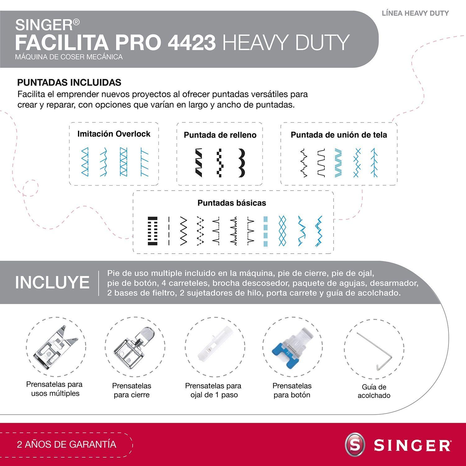Máquina de coser Singer Facilita pro 4423-2