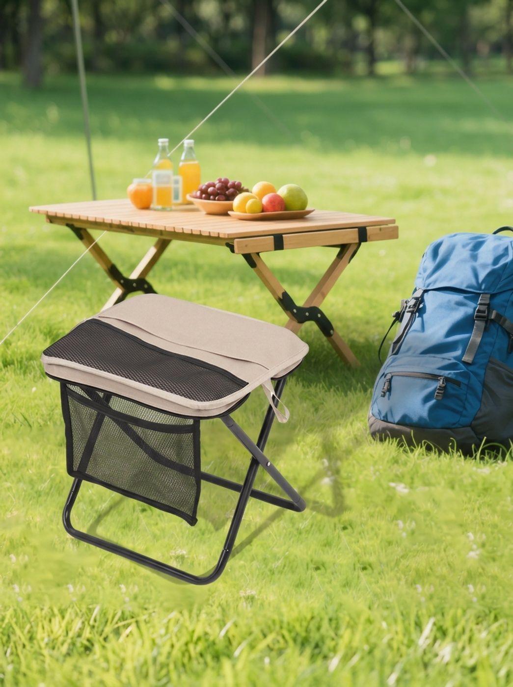 Taburete Plegable Con Mochila Multifuncional Para Camping-1