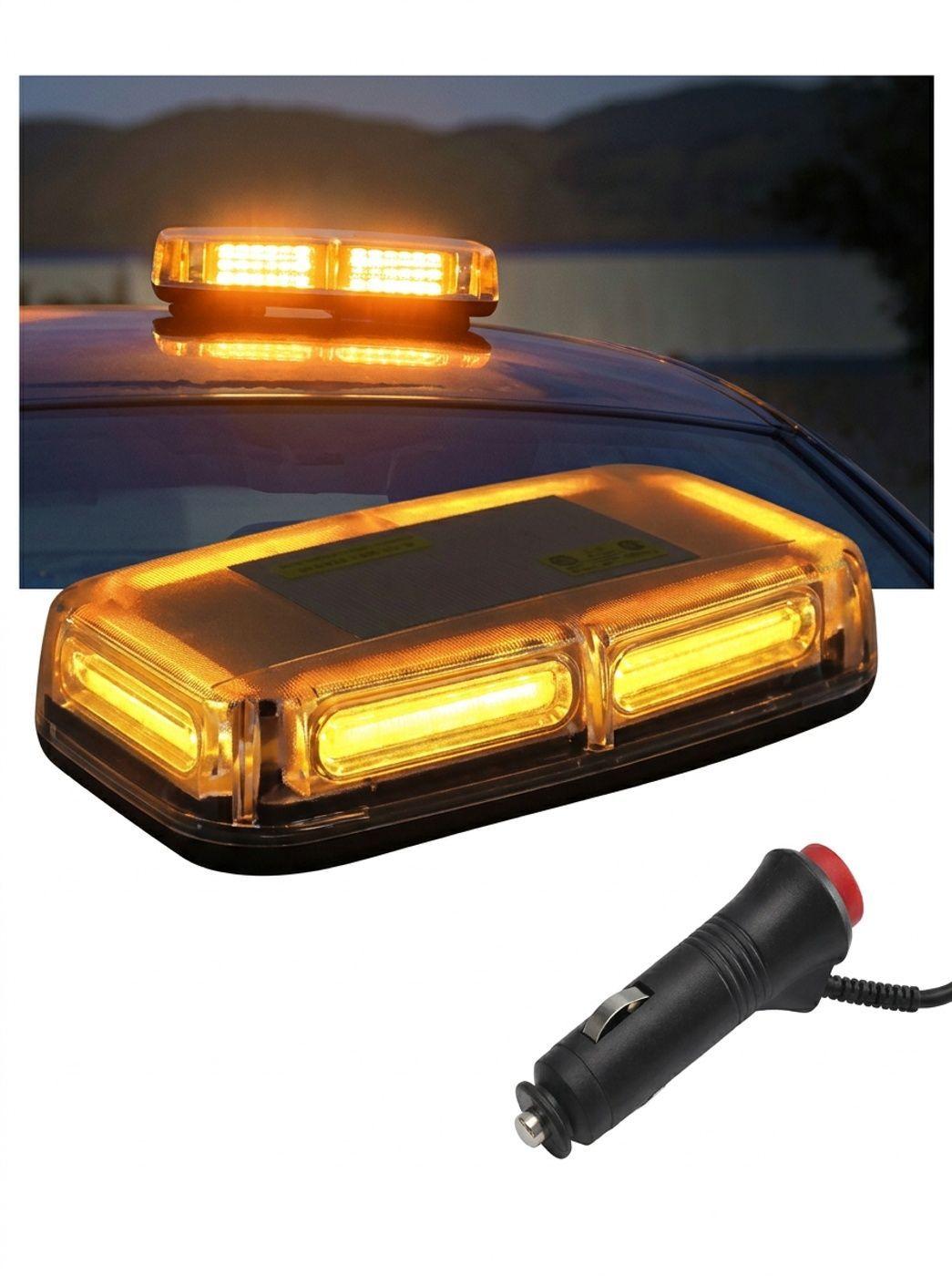 Baliza De Techo Auto Destellante 12 24v Estrobo Con Iman-2