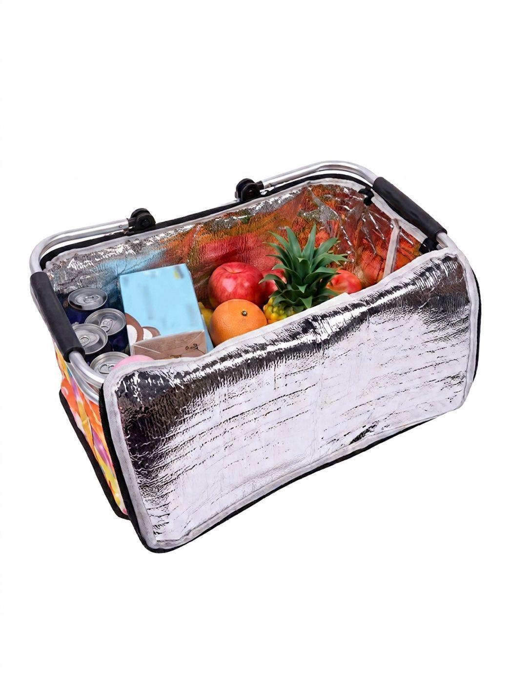 Bolso Termico Cooler Canasta Picnic Plegable Portatil-3