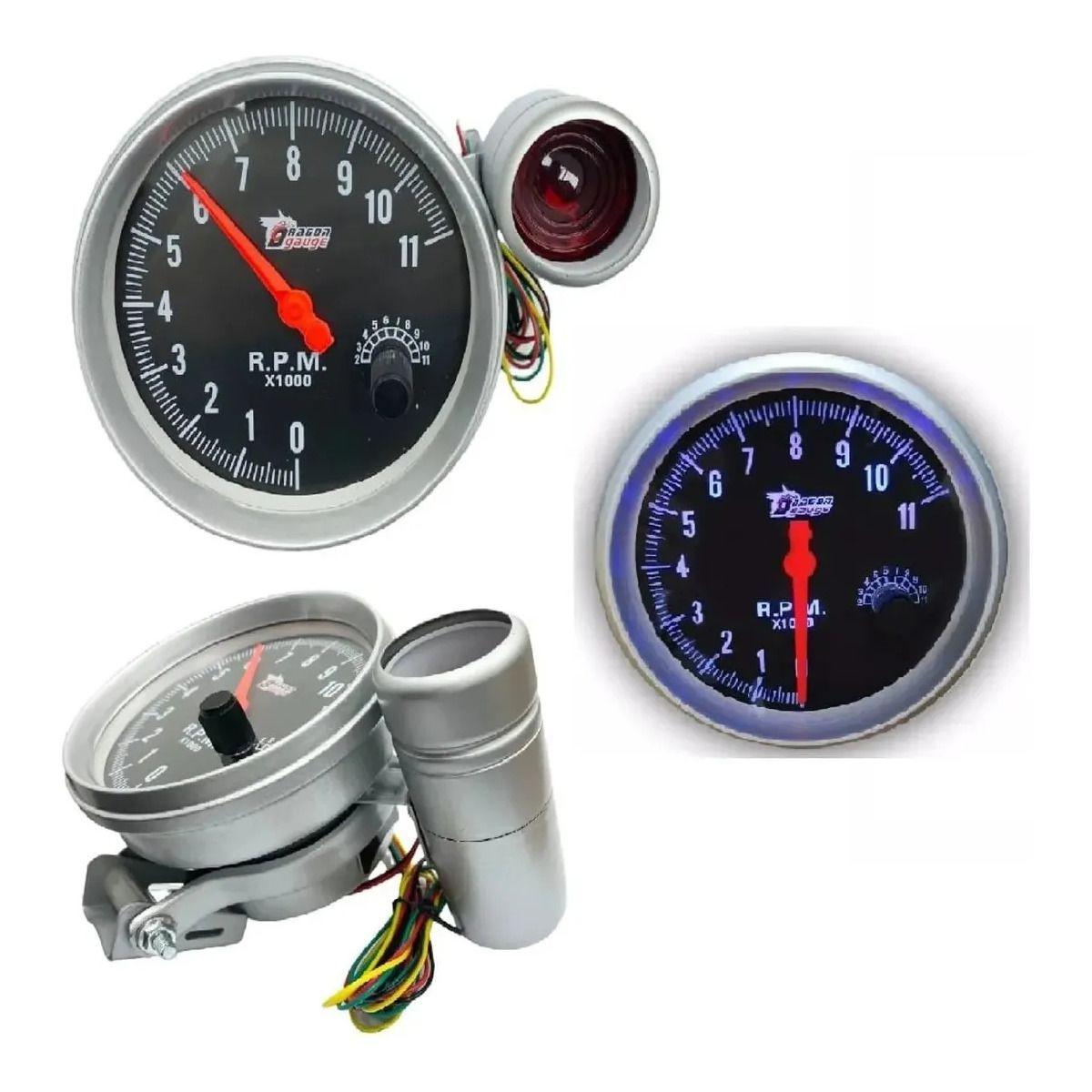 Tacometro Analogo De 5 Pulgadas Para Auto Con Luces Led-3