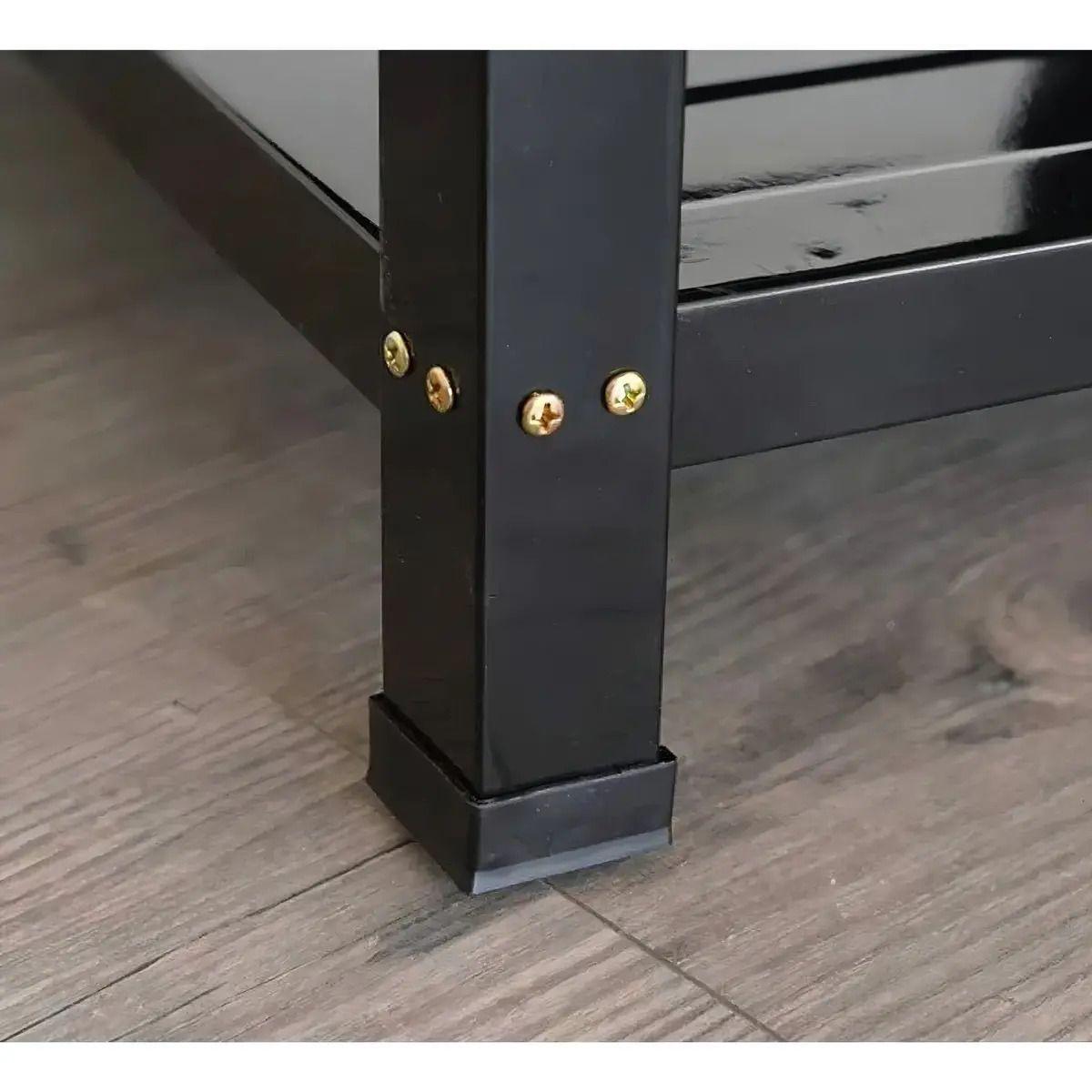 Cocina Encimera A Gas 4 Quemadores Con Repisas Color Negro-4