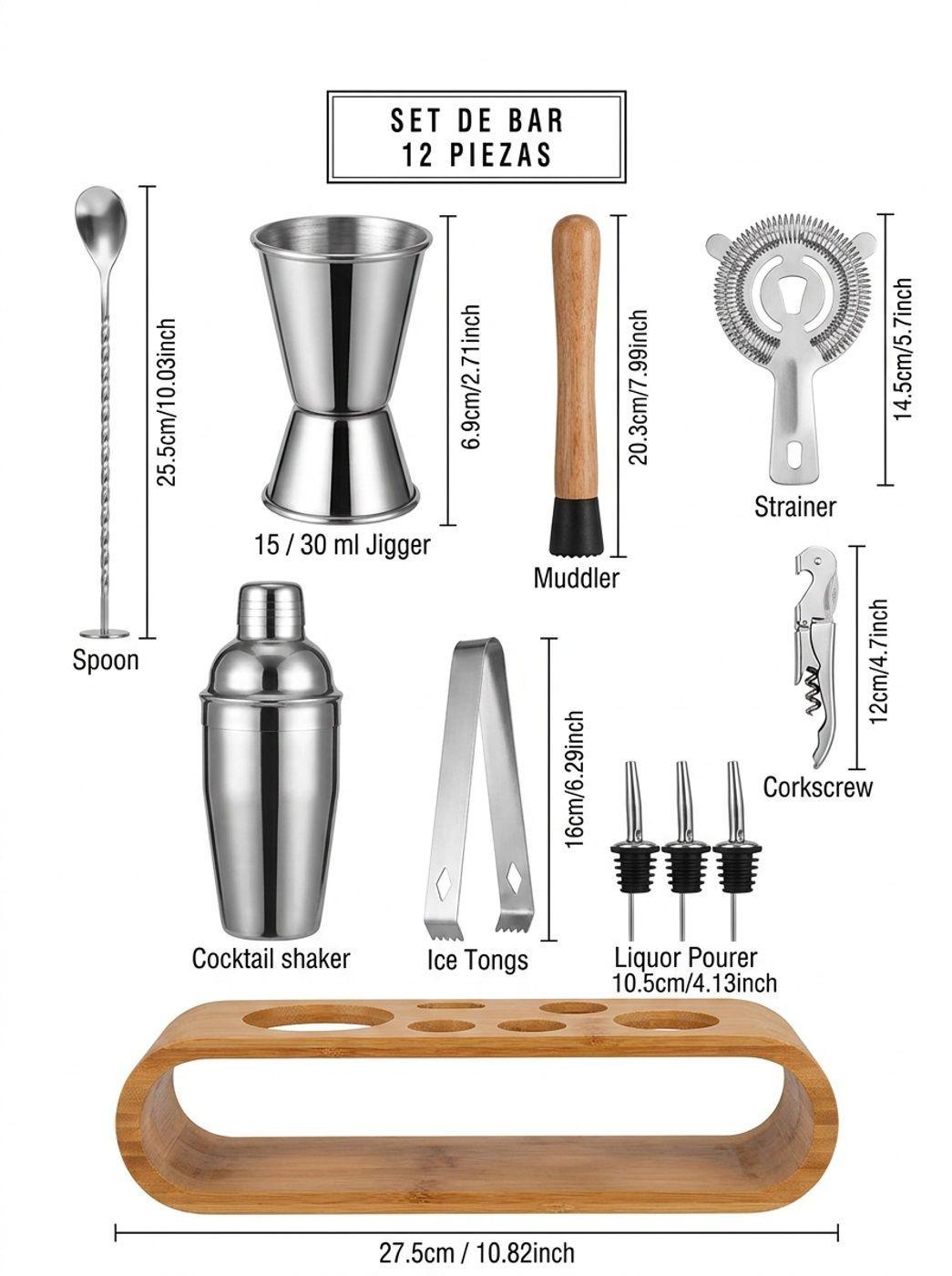Set Coctelera De 12 Piezas-3