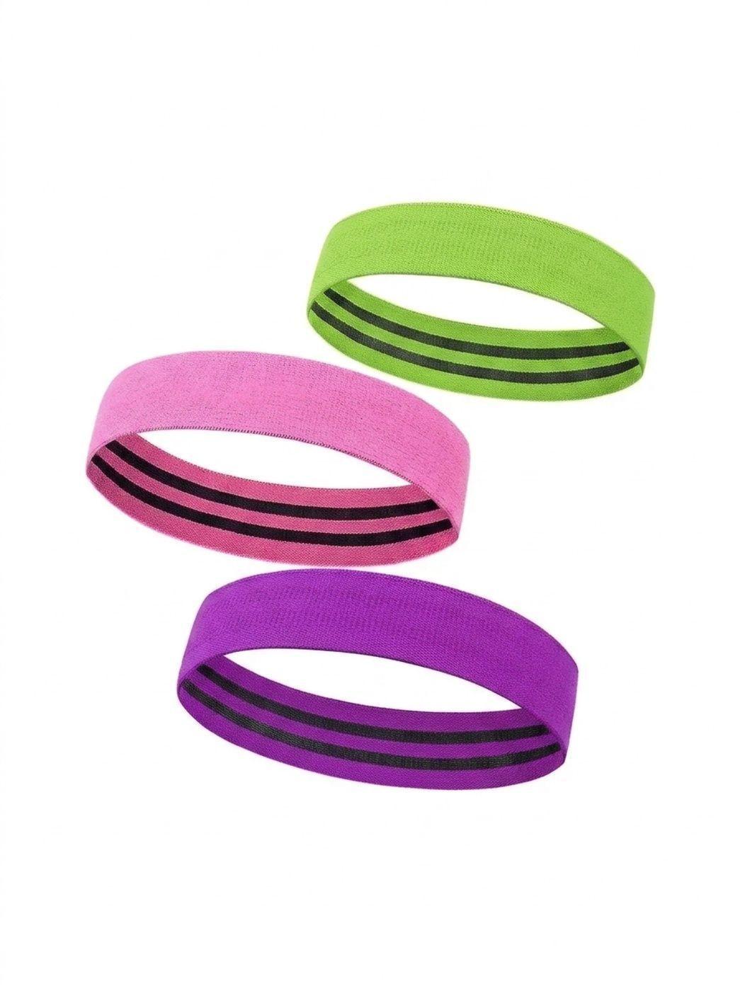Set 3 Bandas Resistencia Ejercicio Bandas Elastica Tela Hip-2