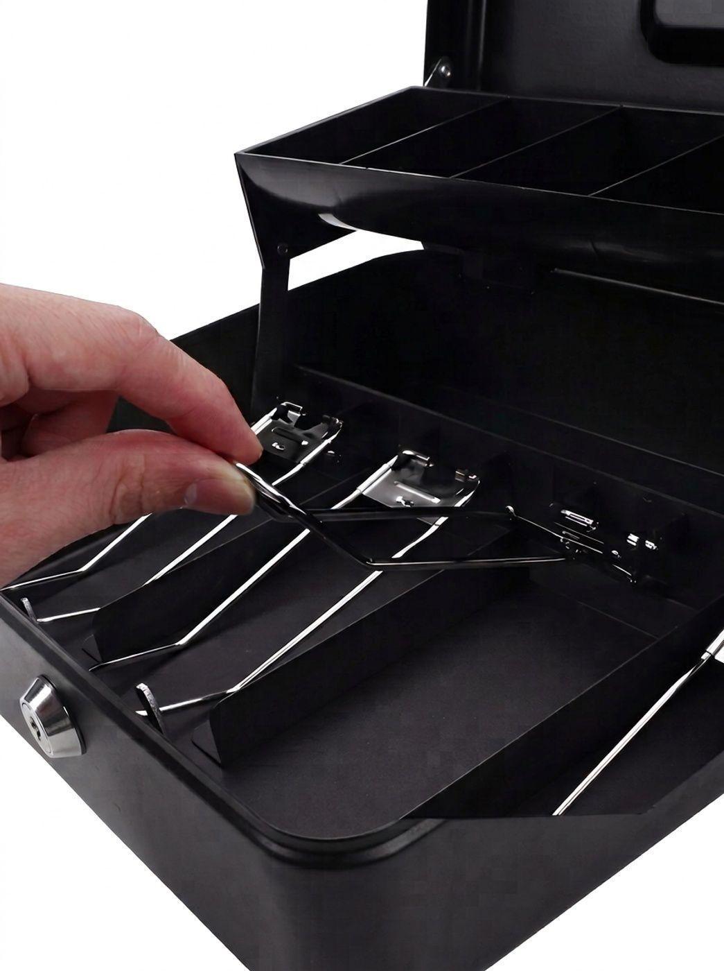 Caja Fuerte De Metal Billetes Y Monedas Con Cerradura-5