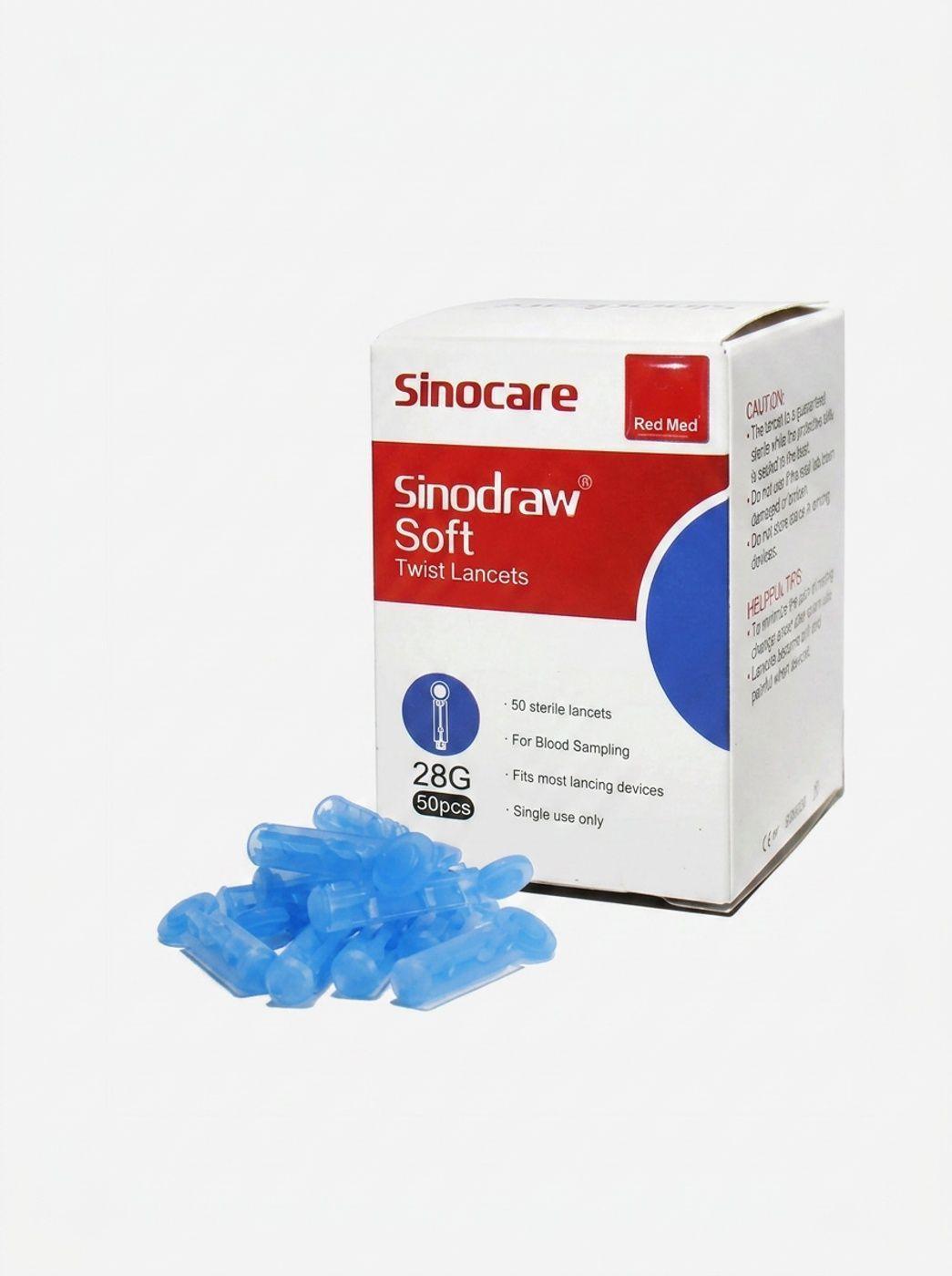 50 Tiras Reactivas Y 50 Lancetas Sinocare Safe Accu-0