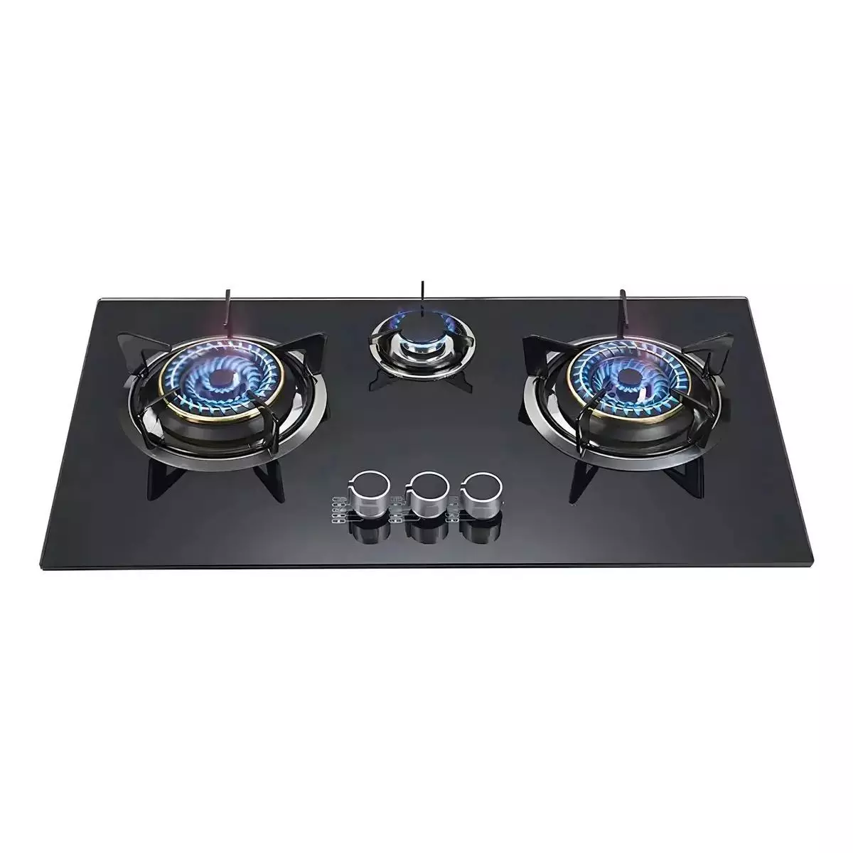 Cocina Encimera A Gas Licuado 3 Platos Tope De Vidrio-2